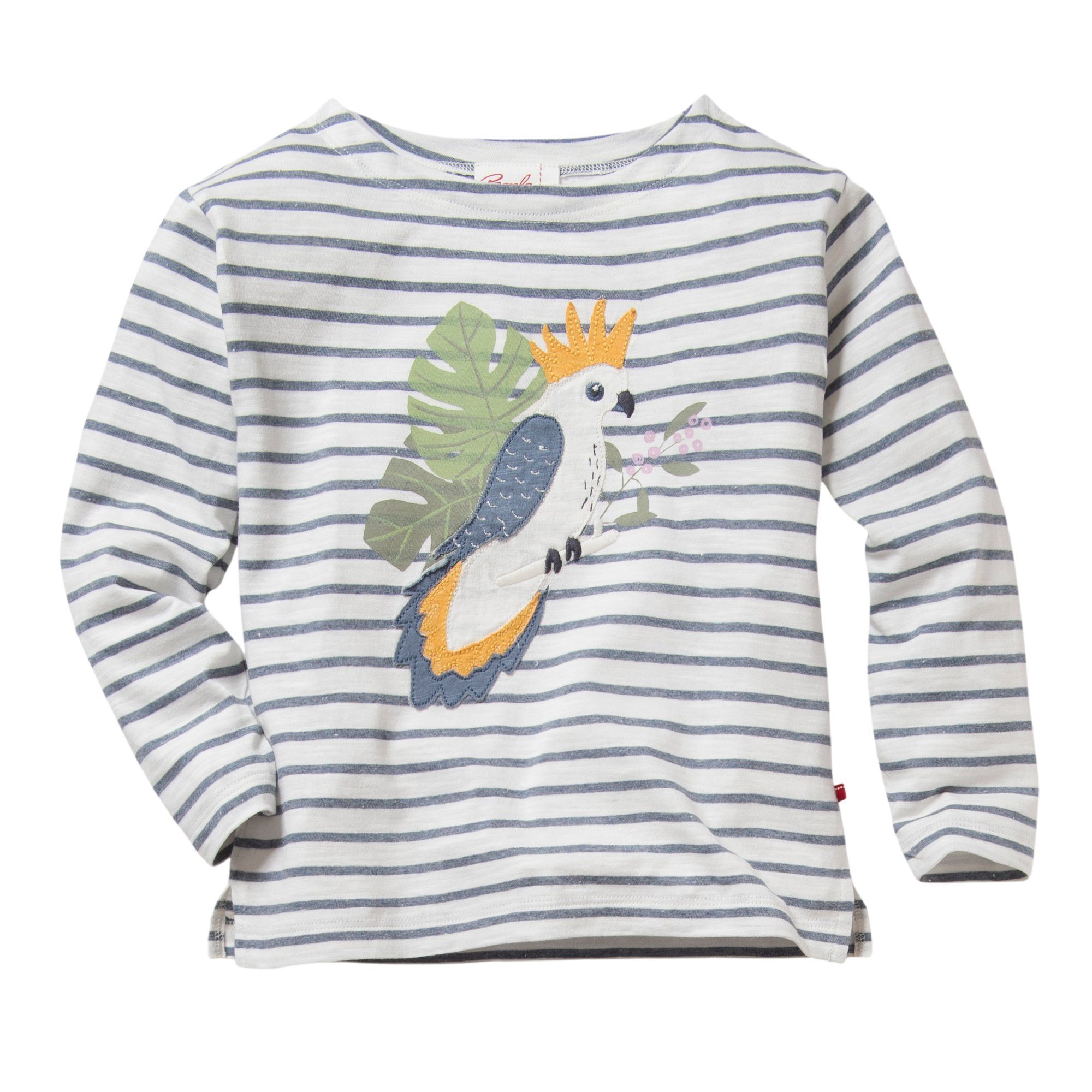 People Wear Organic Langarmshirt mit Druck-Applikation günstig online kaufen
