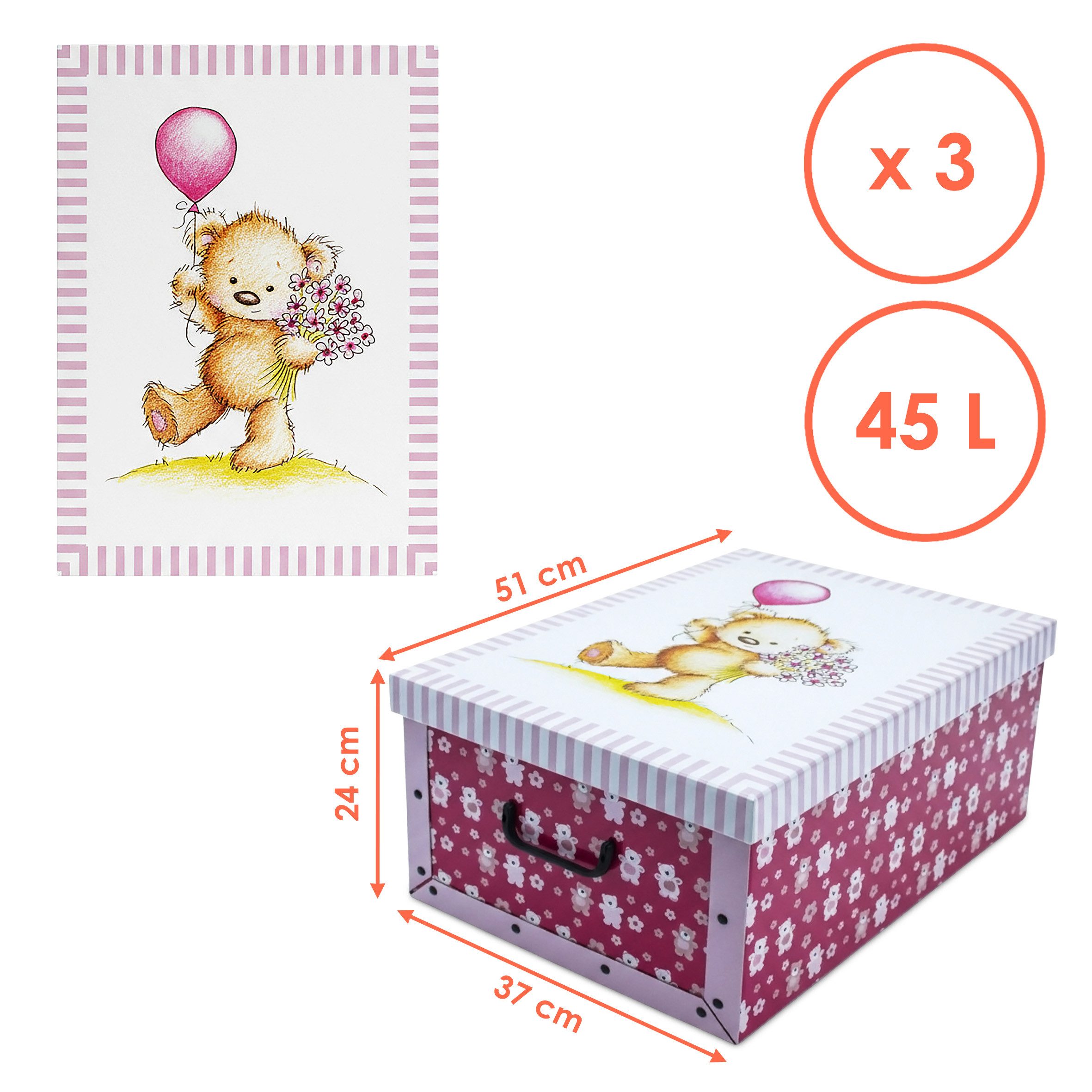 Spetebo Aufbewahrungsbox (Set, 3 St., Aufbewahrungsboxen), günstig online kaufen