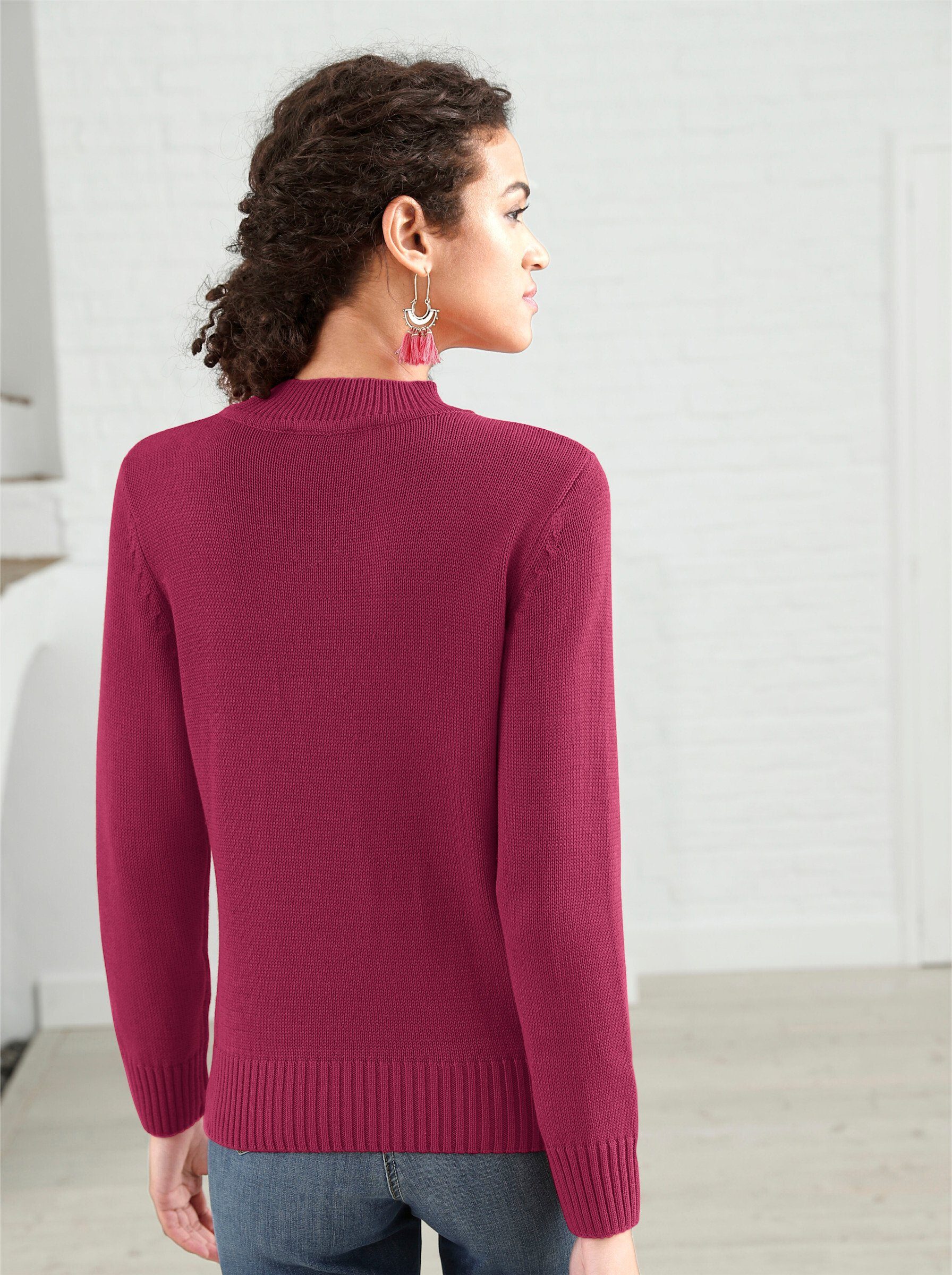 Casual Looks Stehkragenpullover "Pullover" günstig online kaufen