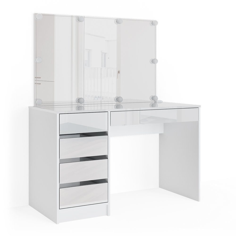 Vicco Schminktisch Sherry, Weiß, 120 cm günstig online kaufen