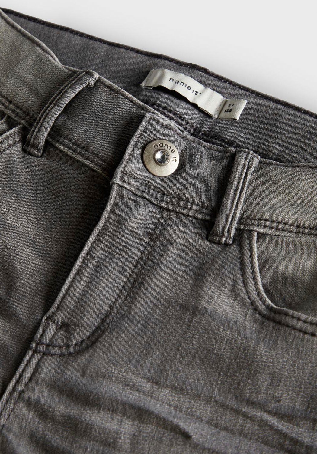 denim It light Name PANT grey NKFPOLLY Stretch-Jeans DNMATASI