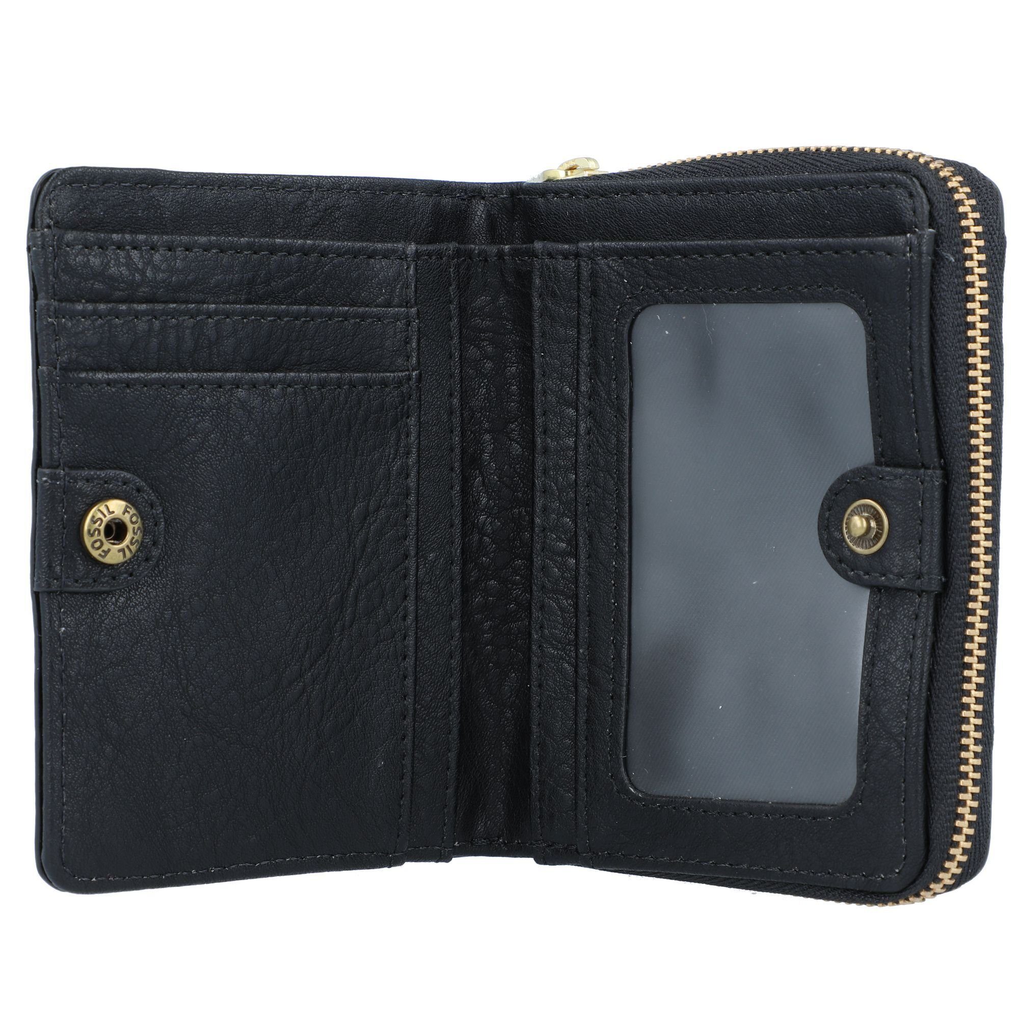 Geldbörse Fossil Leder black Logan,