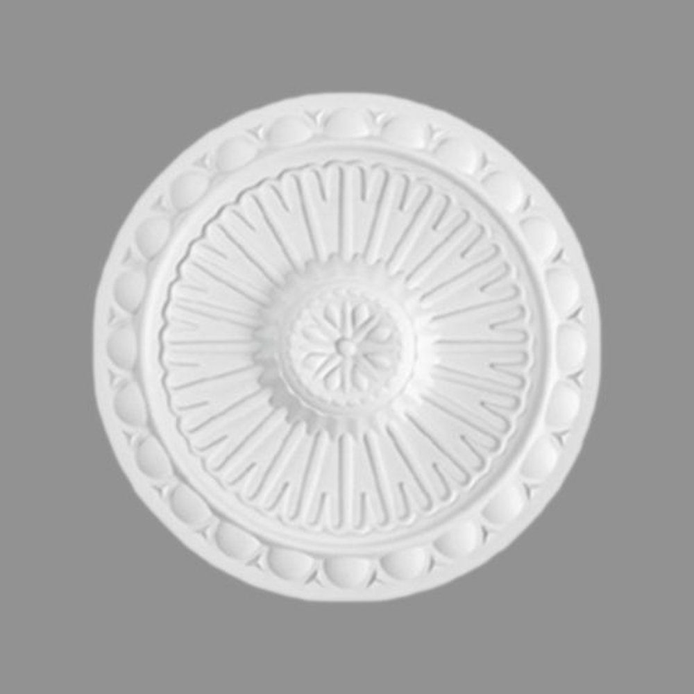 PROVISTON Wanddekoobjekt Stuckrosette, Polystyrol, Durchmesser 280 mm, Weiß