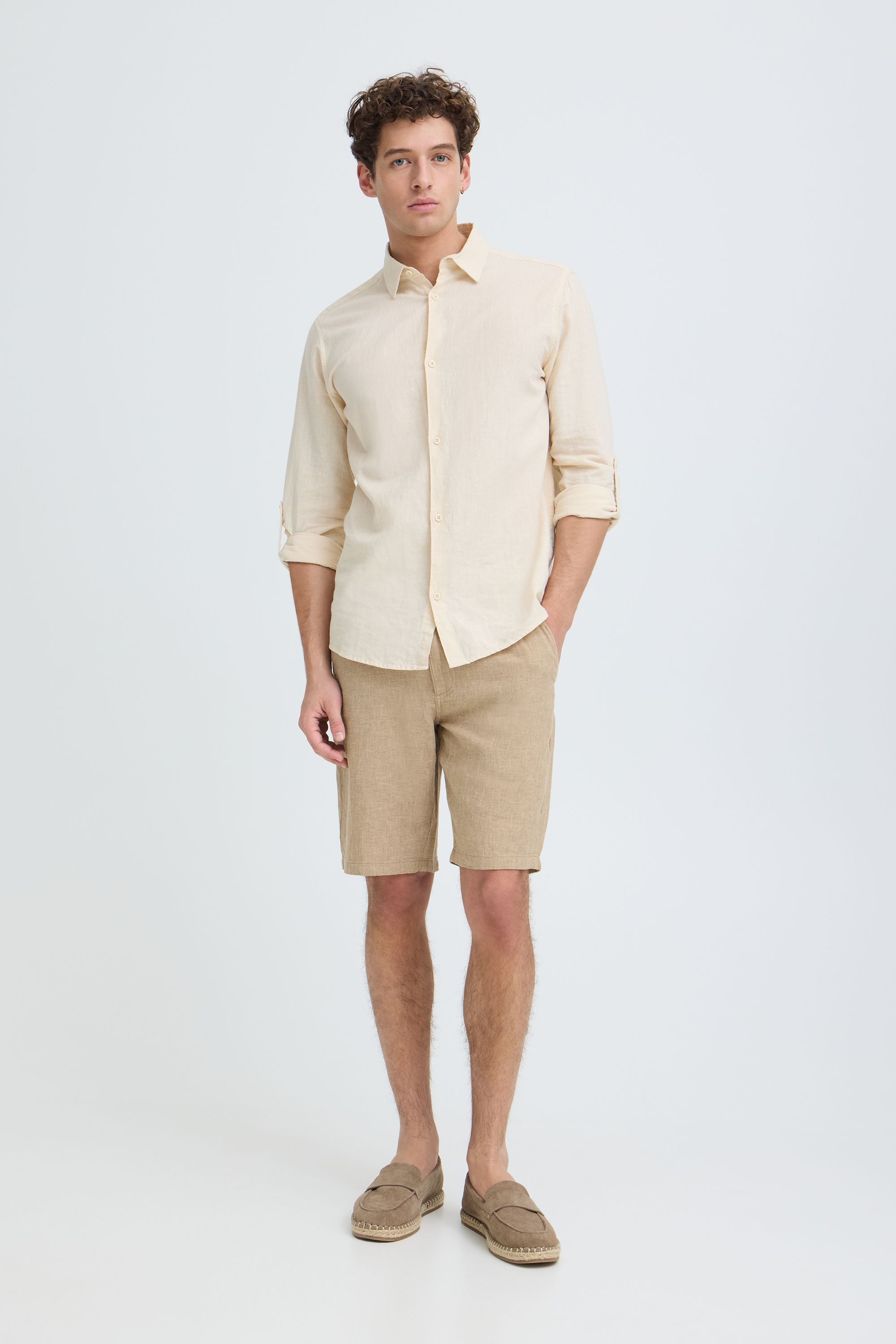 Indicode Chinoshorts IDTropelo Leichte Chinoshorts mit elastischem Bund