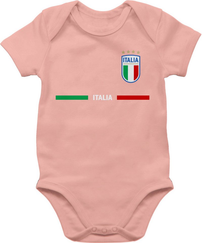 Shirtracer Shirtbody Italien Trikot Wappen, Italia mit Stolz, Italienisches Fan-Motiv 2026 Fussball WM Fanartikel Baby