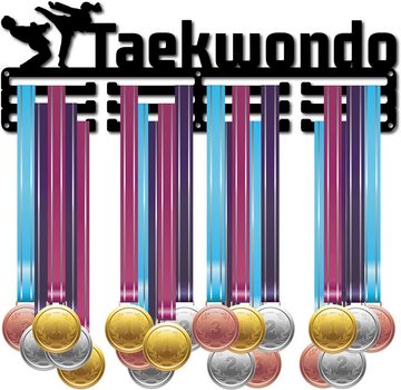 HIBNOPN Wandhaken Taekwondo-Medaillenhalter Ständer Wandhalterung Dekoration 2 Sprosse, (1-St)