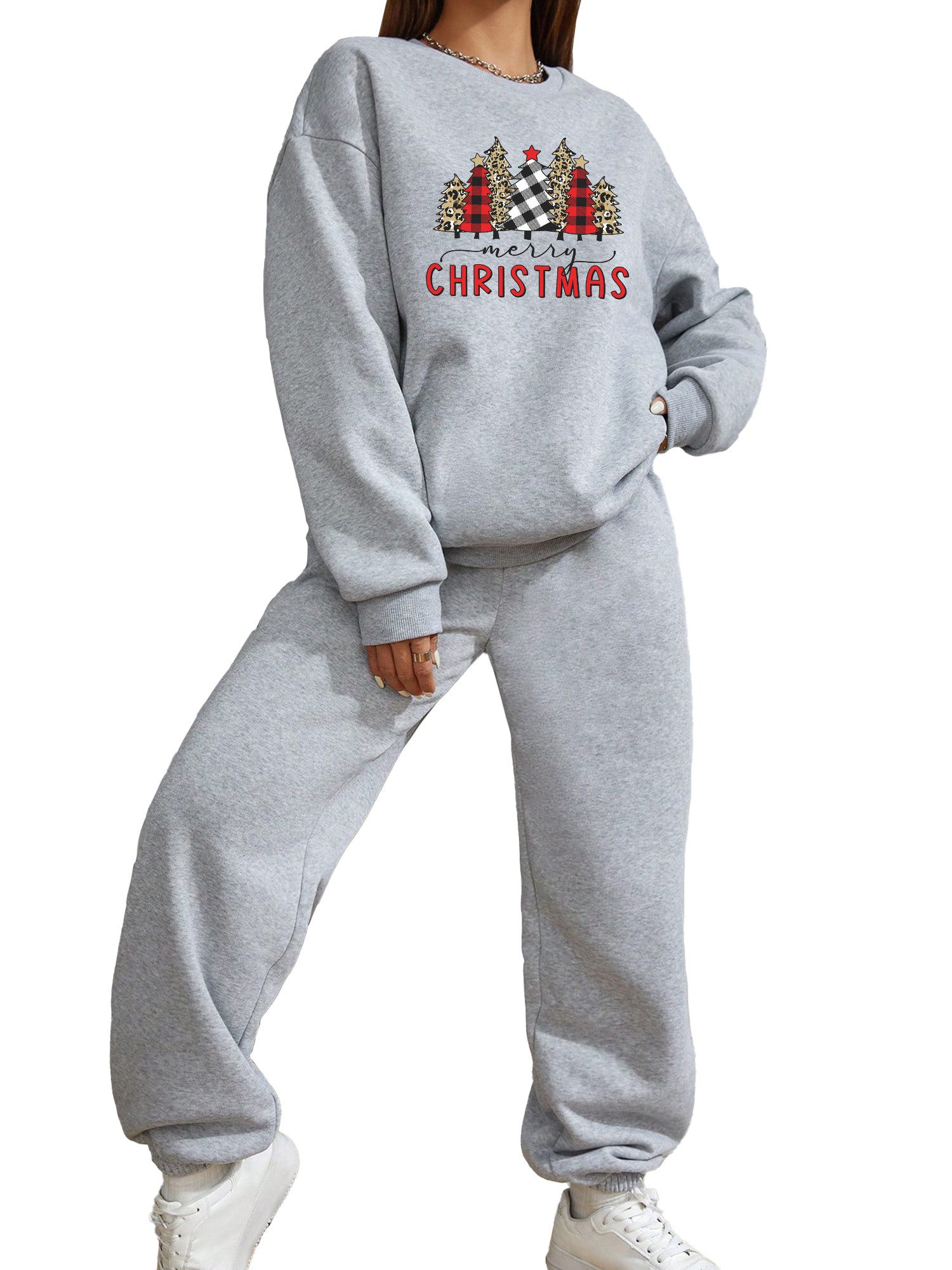 Jogginganzug Festlich Damen Freizeitanzug: bequemes Sweater &Sweatpants als Outfit