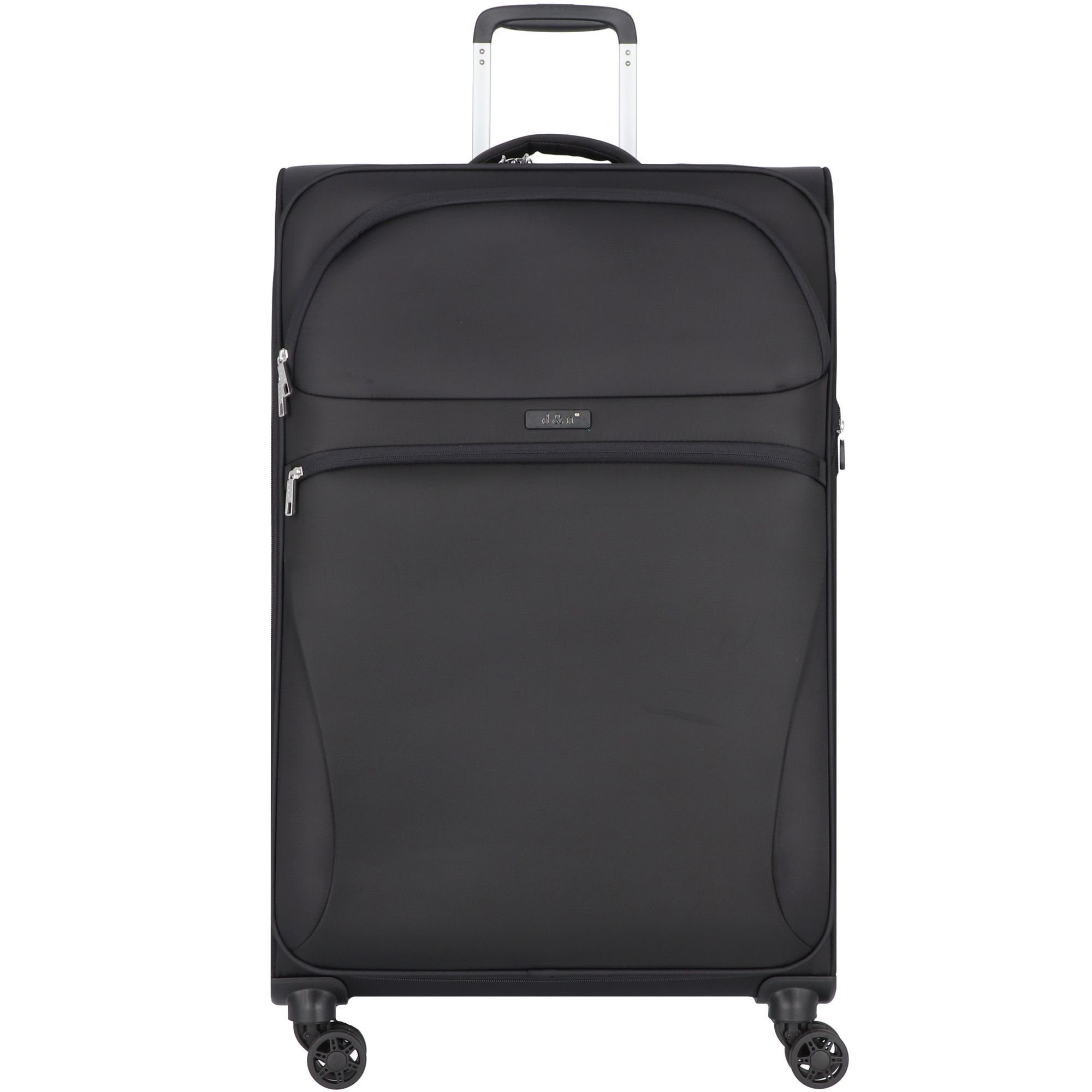 D&N Weichgepäck-Trolley Travel Line 9104, 4 Rollen, Polyester