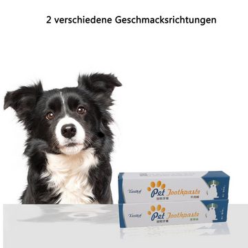 HUNKA Tier-Zahncreme Zahnpasta für Haustiere,Katzenzahnpasta,Hundezahnpasta, Reinigen Sie Ihren Mund und erfrischen Sie Ihren Atem