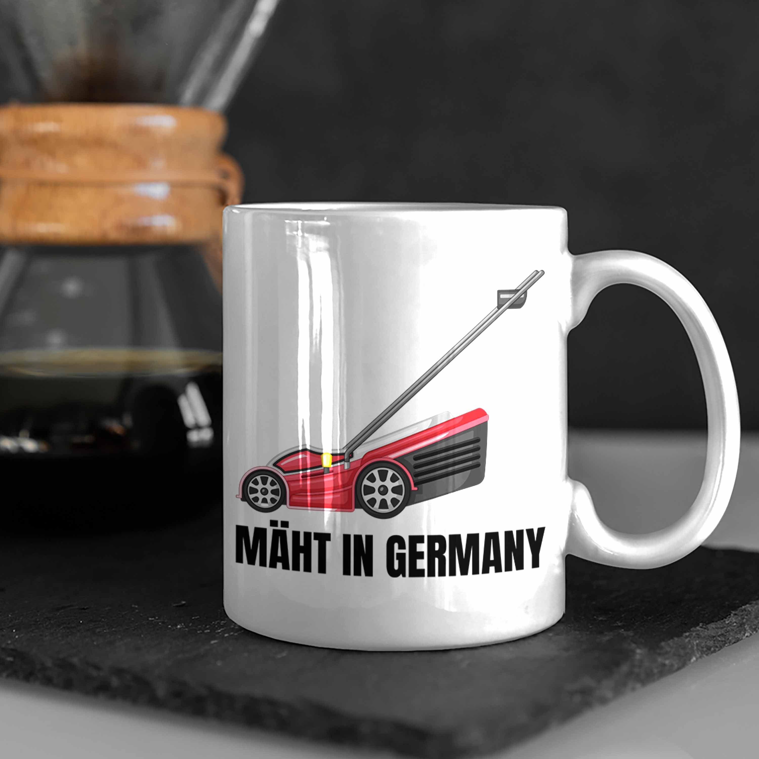 Kaffee-Becher Hobbygärtner für Tasse Tasse Trendation Mäht Germany Geschenk In Gärtner Weiss