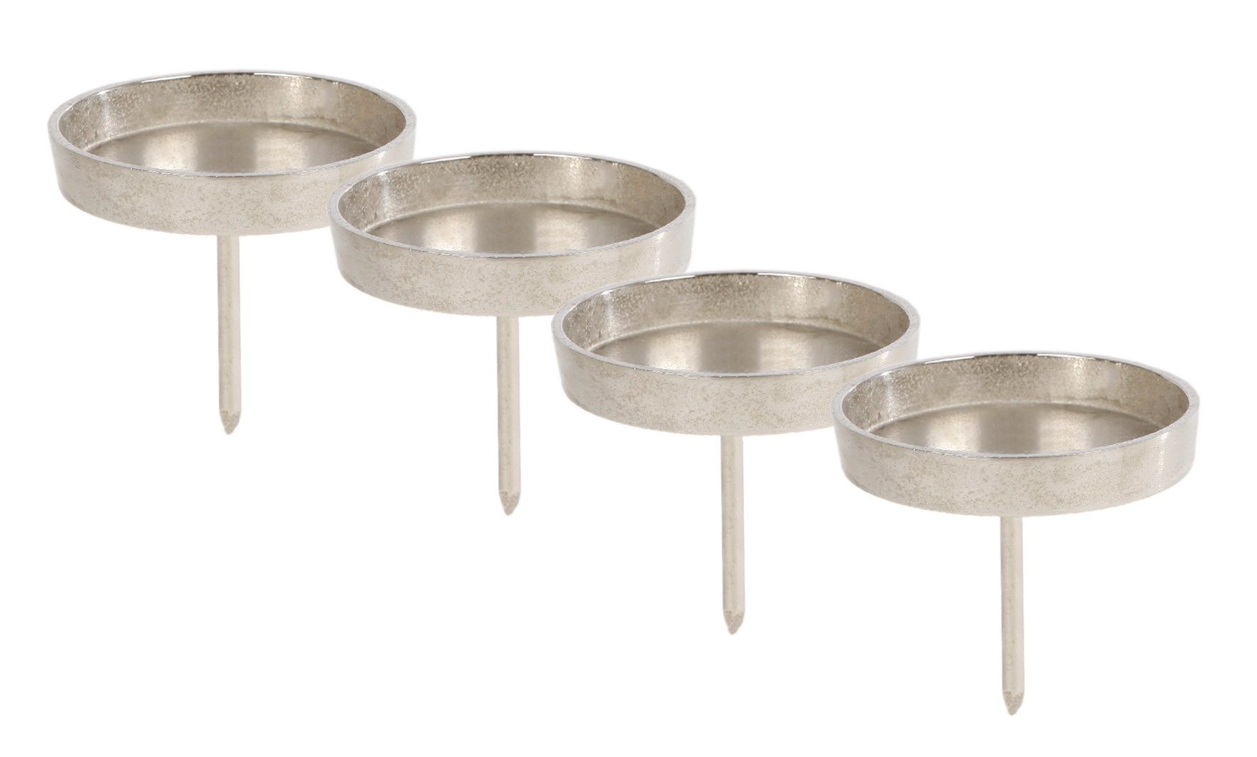 Spetebo Kerzentülle Alu Kerzenpick für Stumpenkerzen 4er Set gold (Set, 4 St., 4er-Set), Metall Kerzenhalter für Kugelkerzen