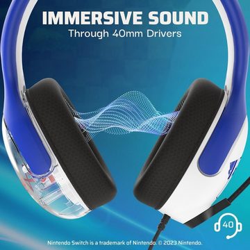 pdp AIRLITE Kabelgebundenes Gaming-Headset (Ein Gaming-Headset für packendes Sound-Erlebnis und höchsten Komfort., Noise Cancelling Microphone Lightweight Soft Komfort On Ear 3.5 mmJack)