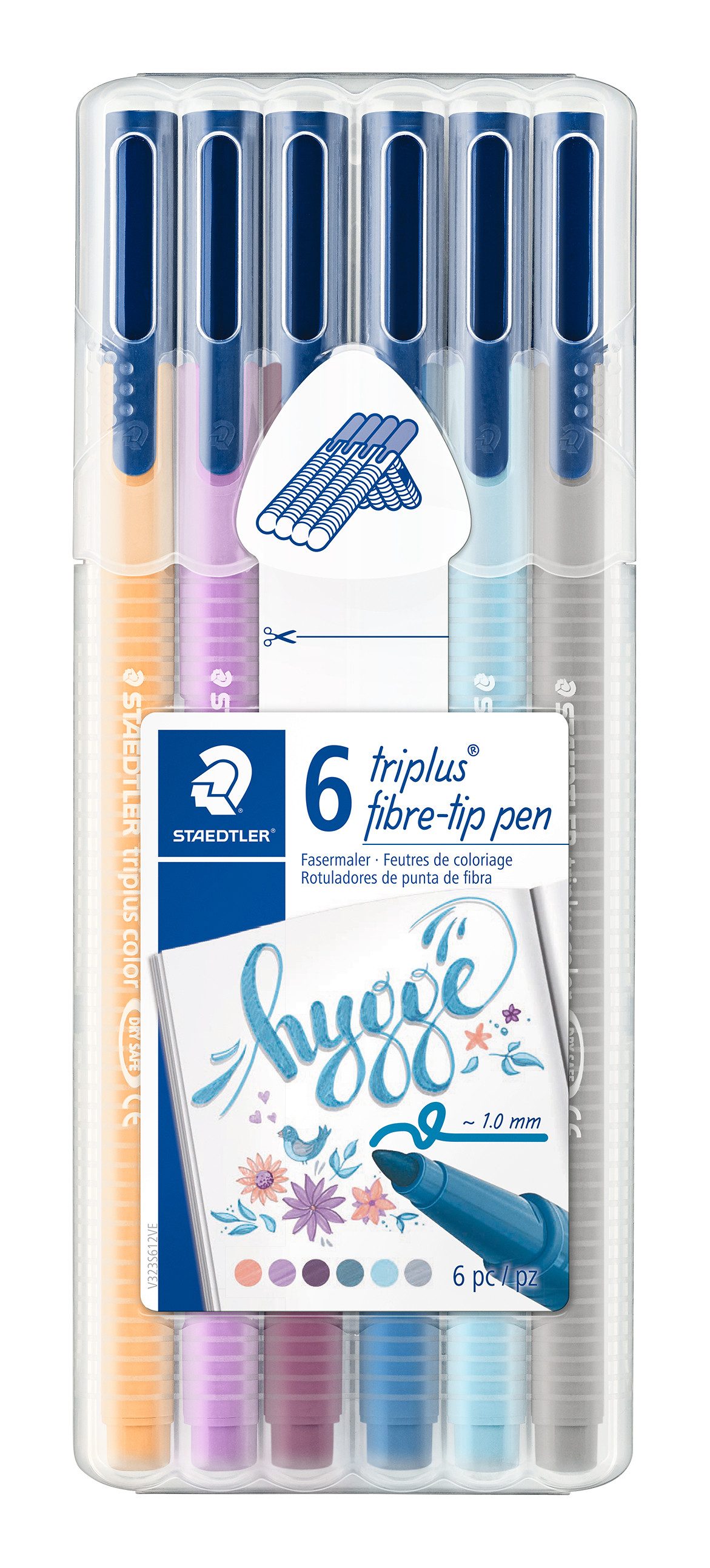 STAEDTLER Fineliner Hygge, Auf Wasserbasis, 6 Stück