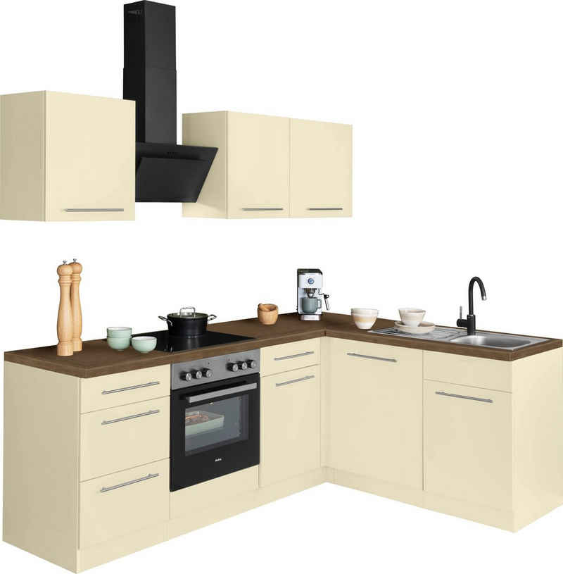 wiho Küchen Winkelküche Unna, ohne E-Geräte, Stellbreite 220 x 170 cm