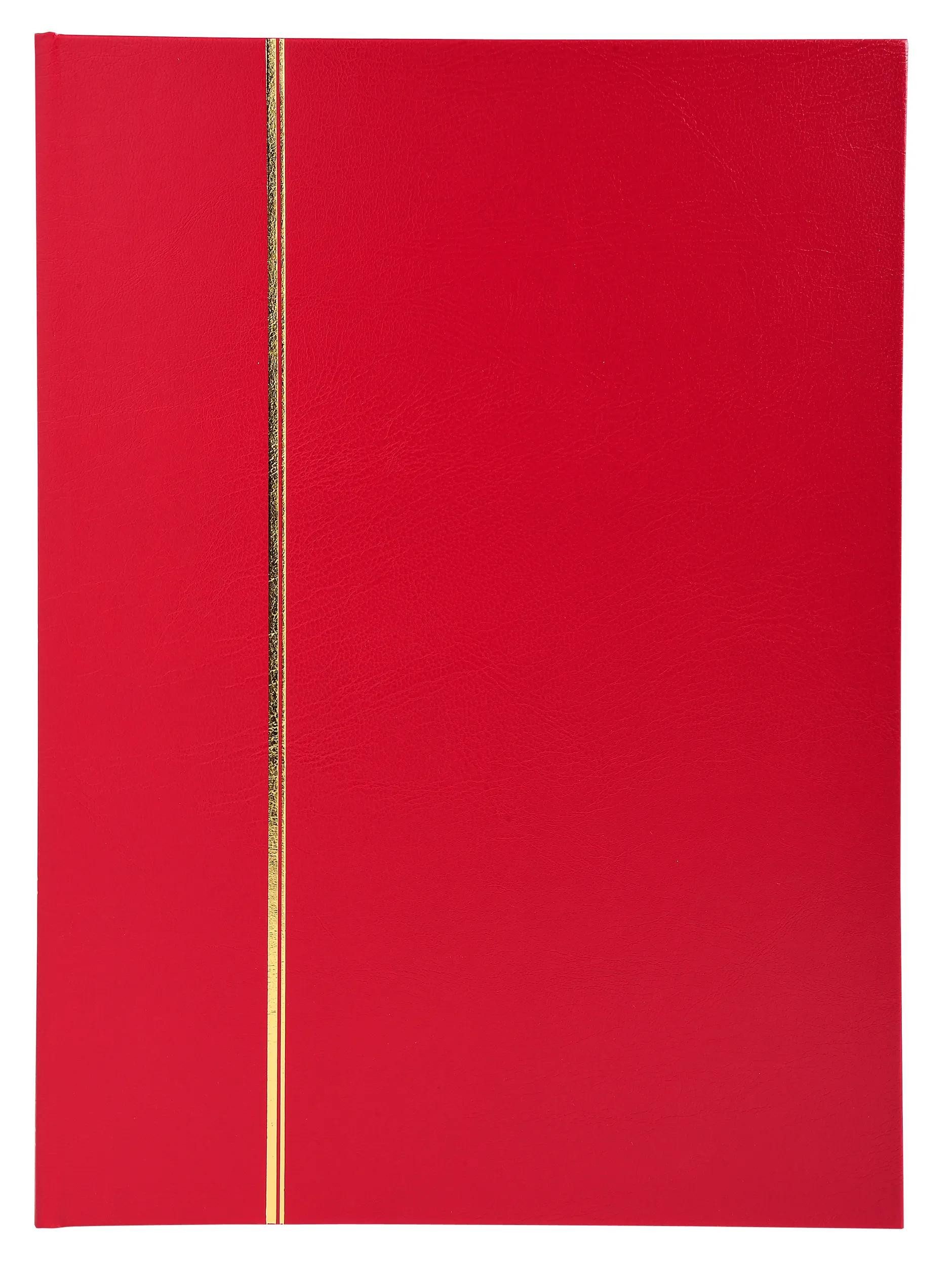 EXACOMPTA Münzetui Briefmarken Einsteckalbum Halbleder 16 Seiten 225x305cm Rot 26133E, Fotoalben Sammler