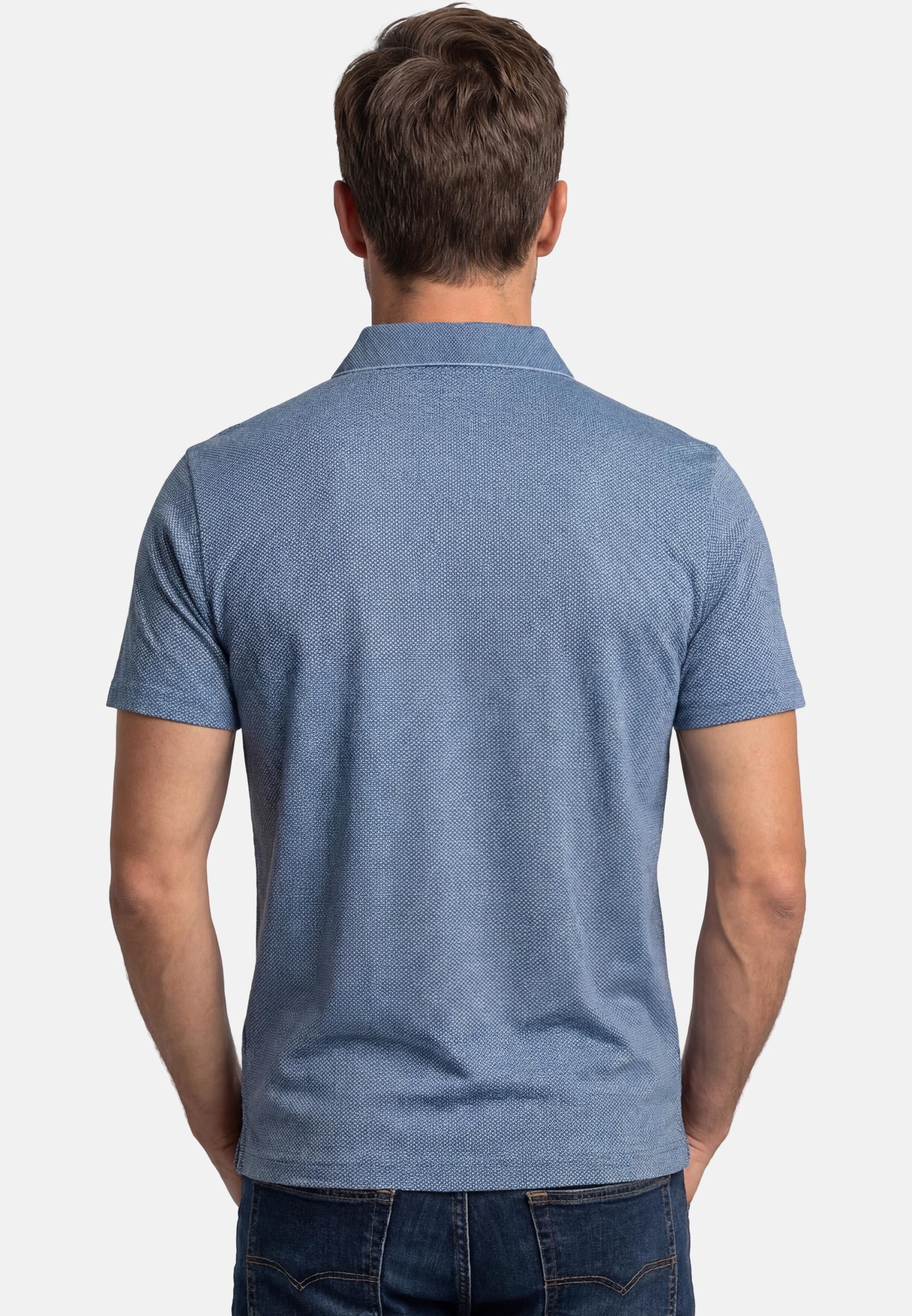 RAGMAN Poloshirt 2er Pack Basic (Spar-Set, 2-tlg) Poloshirt - Baumwolle - Atmungsaktiv - Dezentes Jacquard-Muster