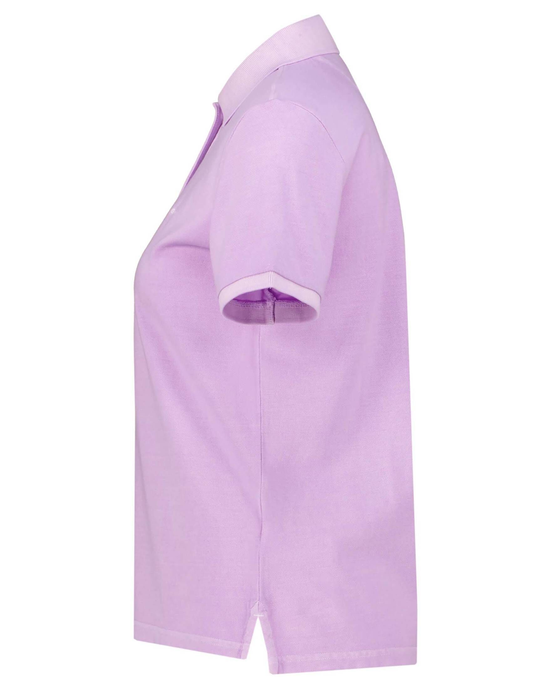 (60) Poloshirt SUNFADED Gant Damen flieder D2 C-NECK Poloshirt (1-tlg)