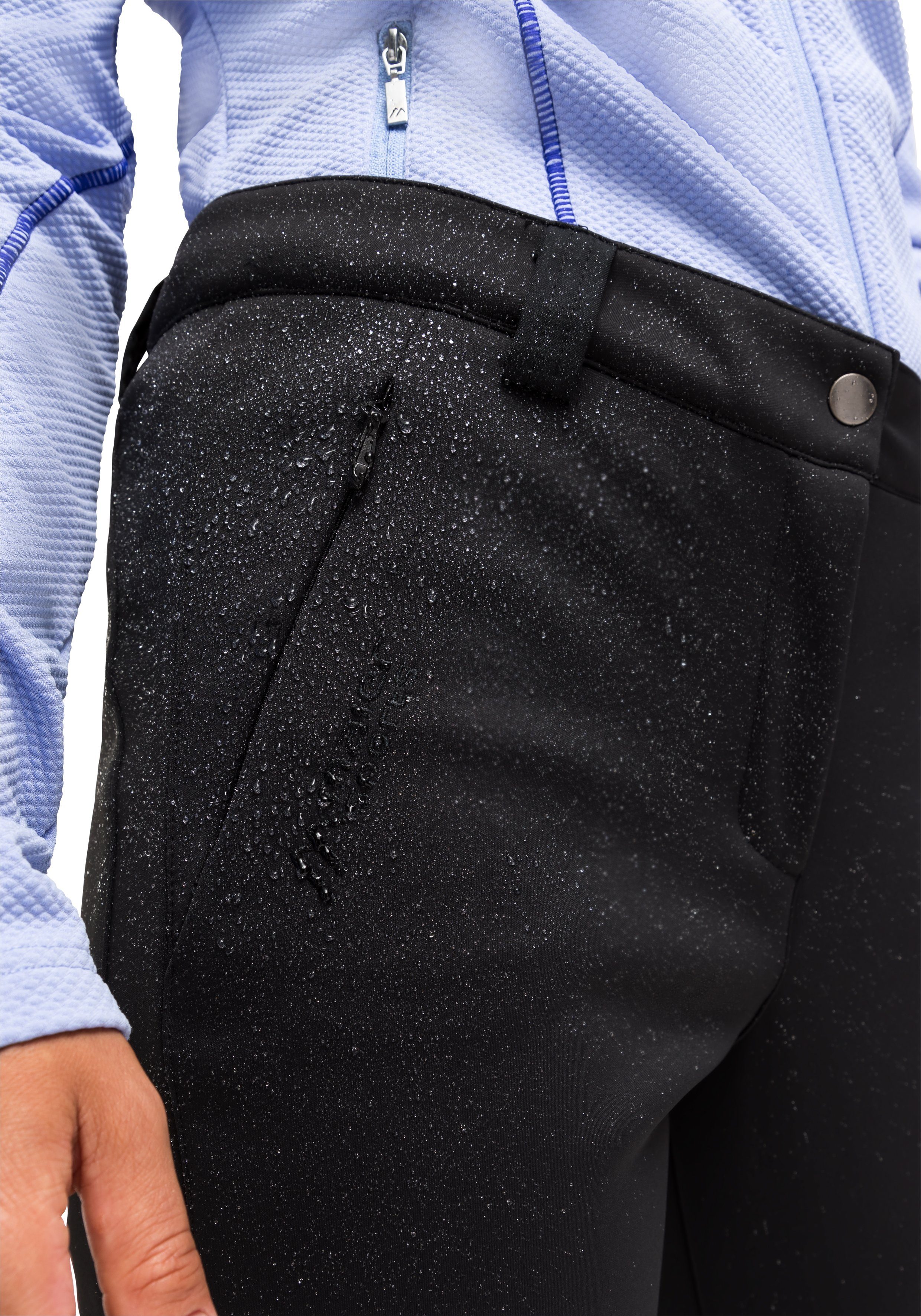Maier Sports Softshellhose Lapilli W Damen Outdoorhose, atmungsaktiv und winddicht, Slim Fit