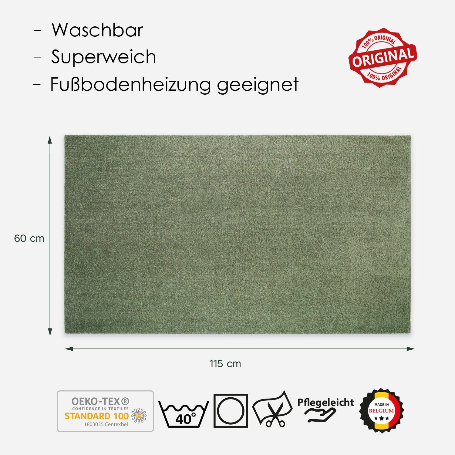 DomDeco Teppich Waschbarer Teppich FEEL günstig online kaufen