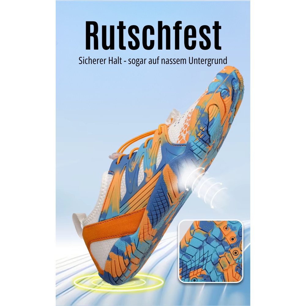 Home & Joy Sommer Barfuß - Badeschuh (3mm Sohlenstärke, Nullabsatz, bequem, leicht, atmungsaktiv, rutschfest) Barfuß-Schuhe Wasserschuhe Surfschuhe Schwimmschuhe Wasser-Sport