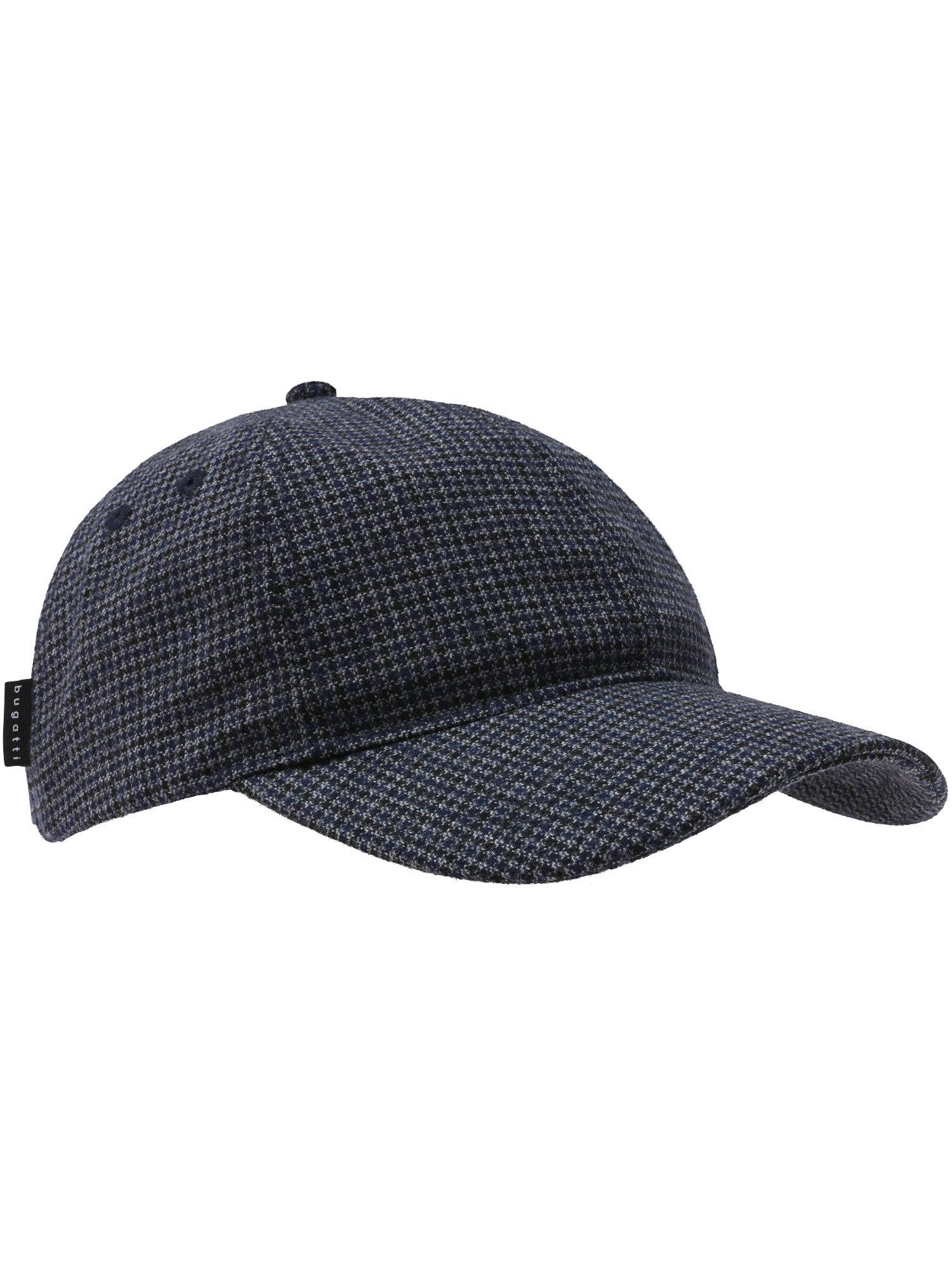 bugatti Baseball Cap bugatti Basecap mit klassischem Glencheck-Karo in Wollmischung