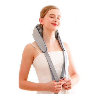 Axion Nacken-Massagegerät mit Wärmefunktion, Nackenmassage, intensives Massageerlebnis, Rückenmassage, Massagegerät, wie echte massierende Hände