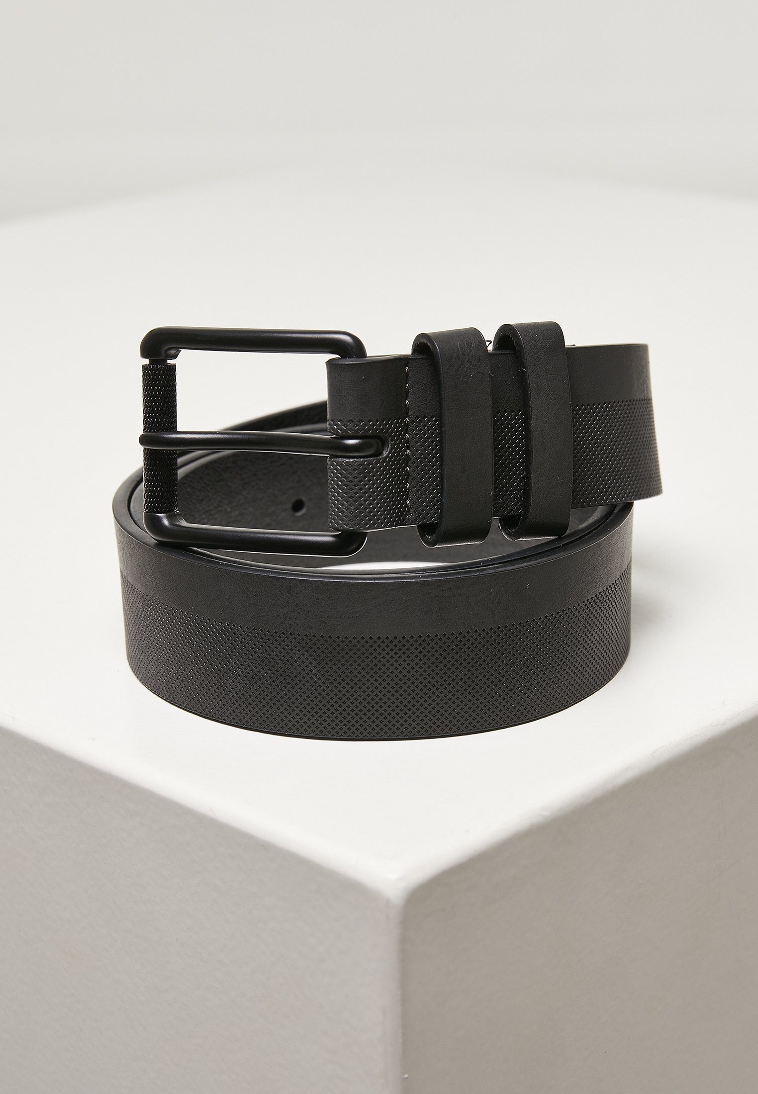 URBAN CLASSICS Belt Hüftgürtel Basic Accessories grey Leather Imitation