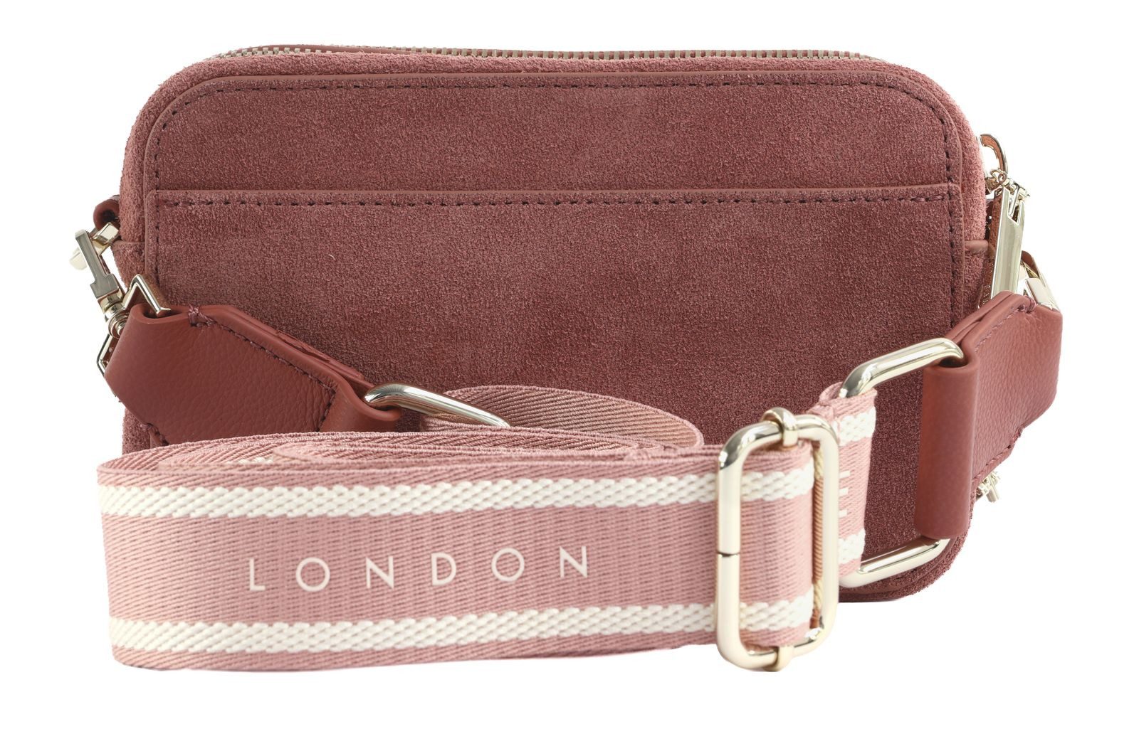 Ted Baker Umhängetasche Webbing Suede Crossbody Camera Bag, aus echtem Leder