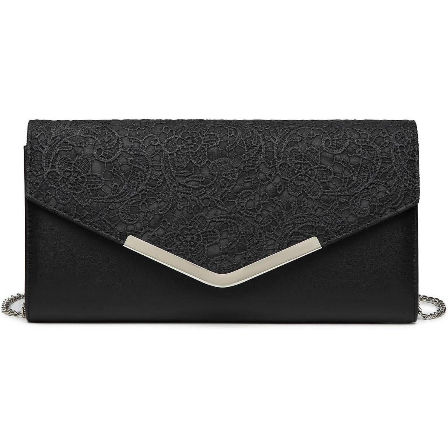 LuxusKollektion Abendtasche Miss Lulu Clutch Damen Abendtasche Hochzeit Kettentasche Handtasche