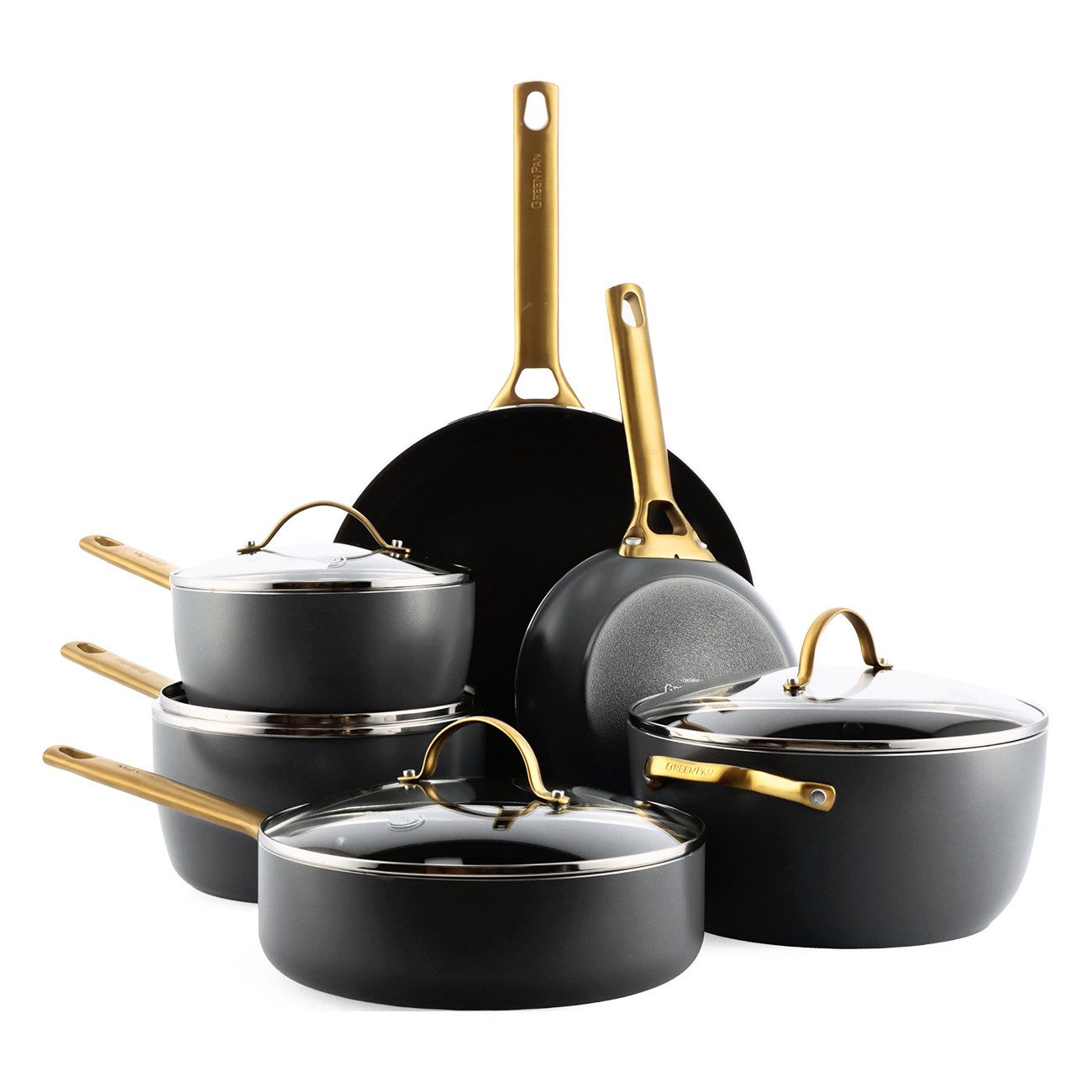 GREENPAN Pfannen-Set Padova Reserve 6-tlg. Topf & Pfannenset, Aluminium