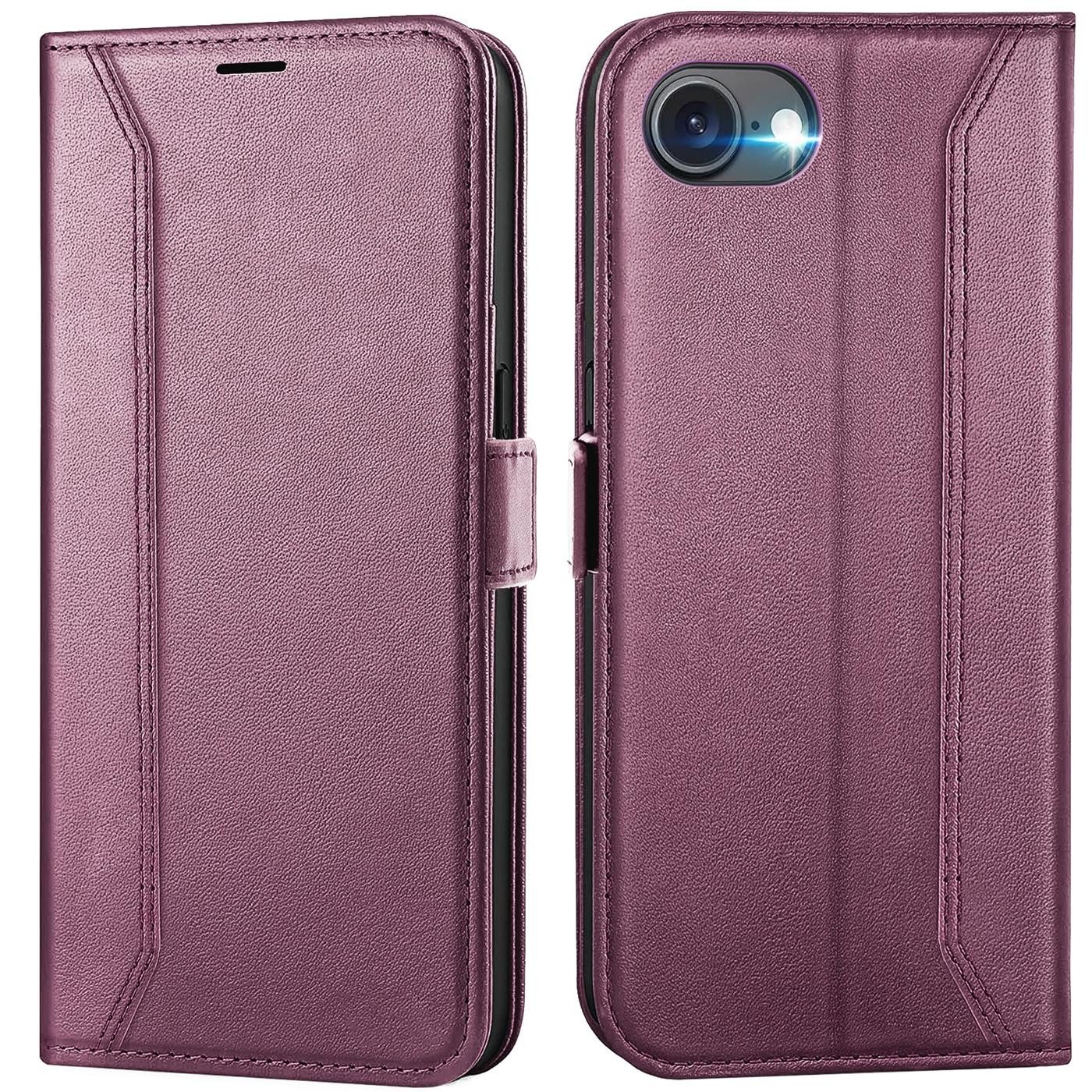 CoolGadget Handyhülle Book Case Elegance Tasche für iPhone 17e / iPhone 16e 6,1 Zoll, Hülle Magnet Klapphülle Flip Case für iPhone 16e Schutzhülle