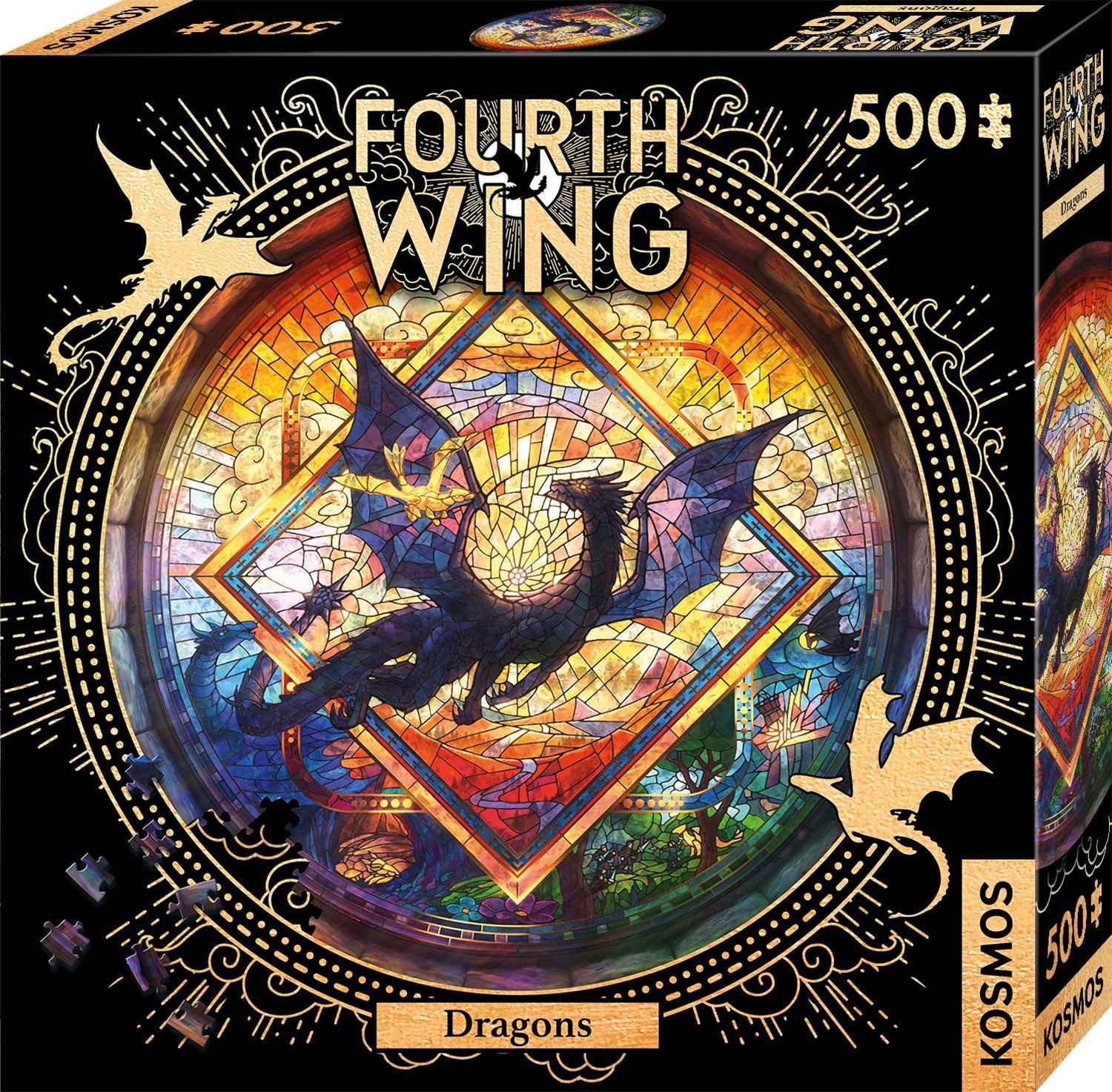 Kosmos Puzzle Puzzle: Fourth Wing - Dragons (500 Teile), Puzzleteile