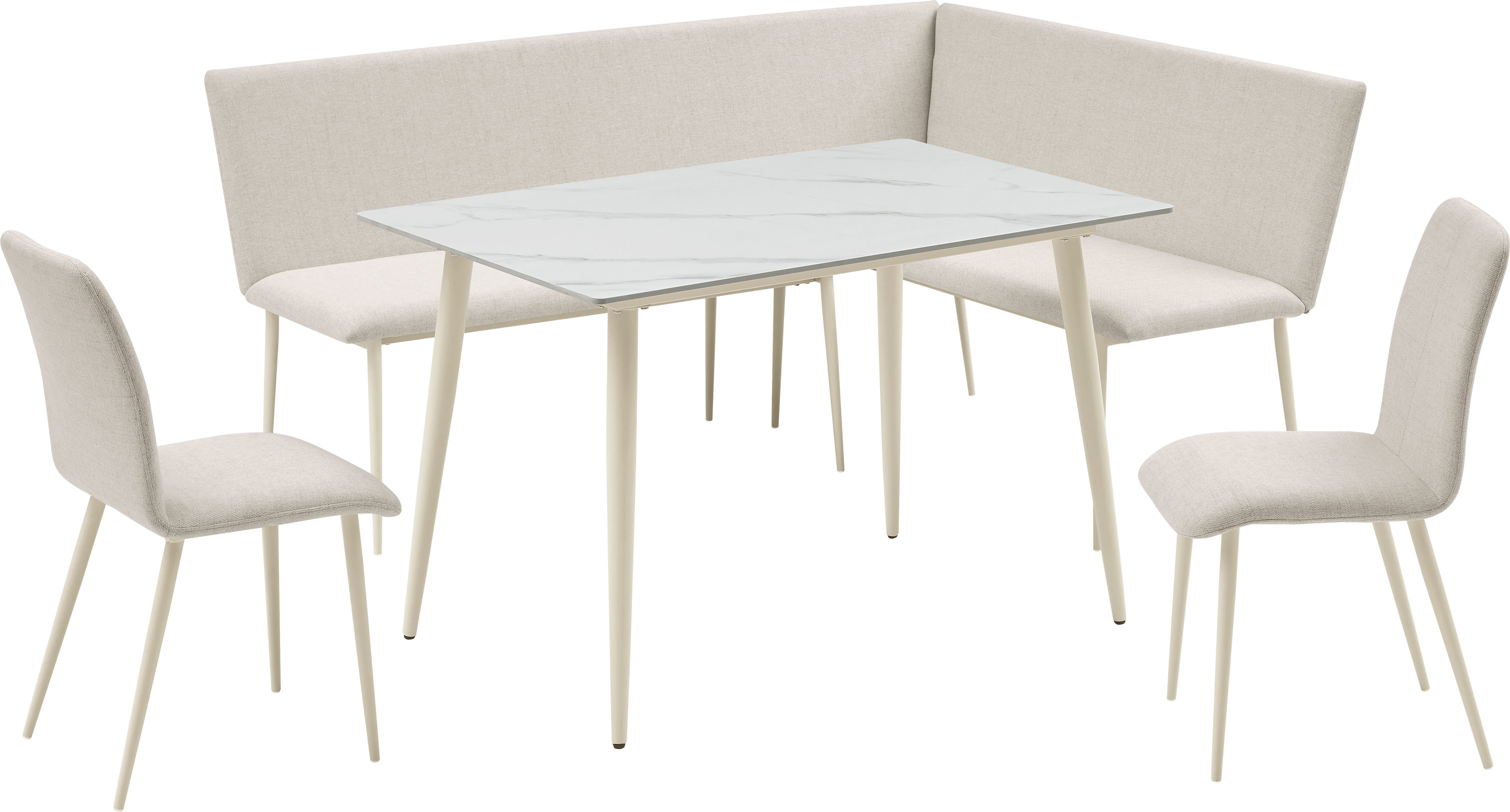 OTTO home Eckbank Cassy, pflegeleichter Strukturstoff, Metallgestell, FSC-z günstig online kaufen