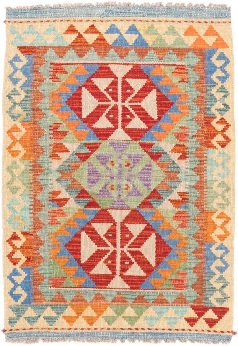 Orientteppich Kelim Afghan 83x119 Handgewebter Orientteppich, Nain Trading, rechteckig, Höhe: 3 mm