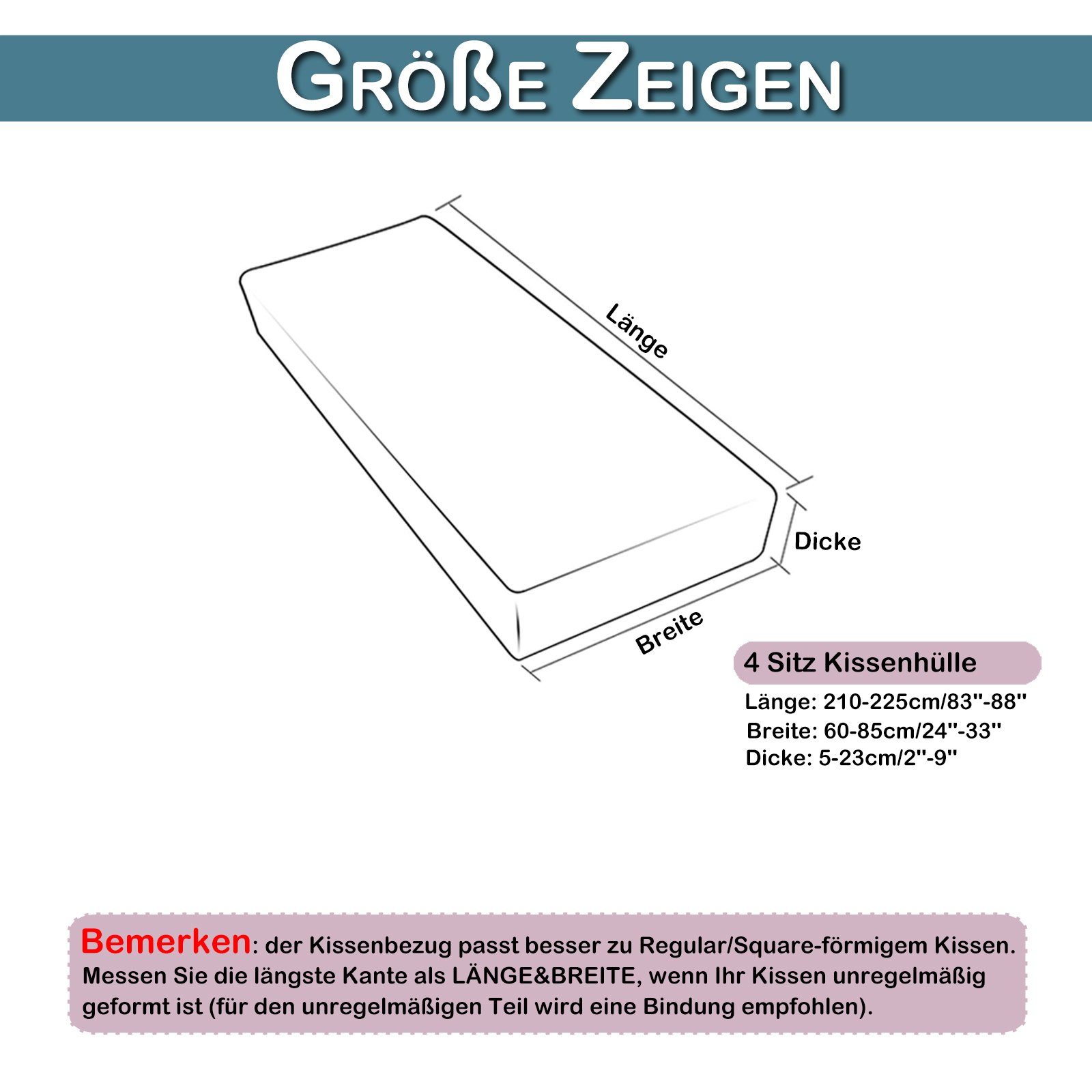BTTO Sofahusse Samt-Sitzkissenbezug für 1-, 2-, günstig online kaufen