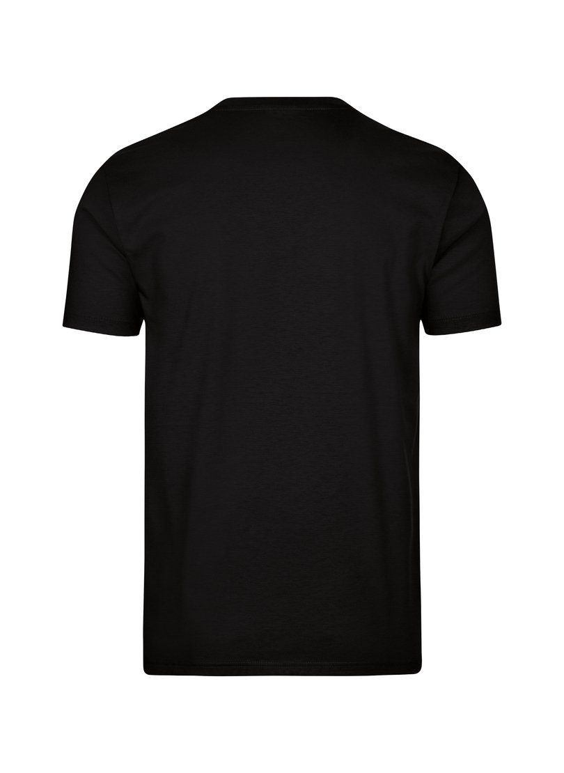 aus T-Shirt Trigema schwarz TRIGEMA Baumwolle 100% T-Shirt