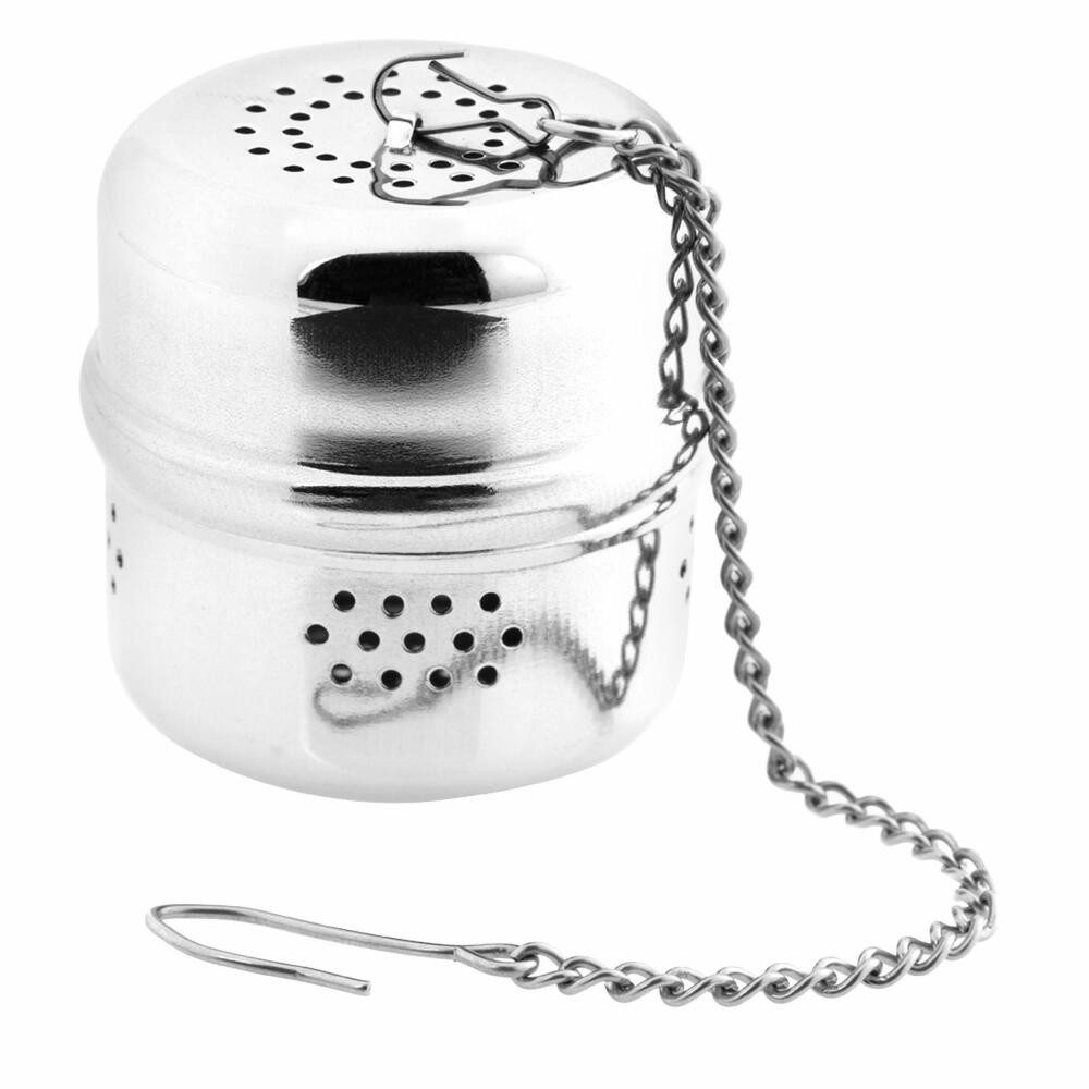 WESTMARK Teesieb Ei, Zylindrisch, Teatime, Rostfreier Edelstahl, ø 4 cm, Edelstahl, praktischer Haken, leicht zu verschließen, spülmaschinengeeignet