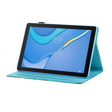 Wigento Tablet-Hülle Für Huawei MatePad T10 / T10s 2020 Motiv 3 Tablet Tasche Kunst Leder Hülle Schutz Etuis