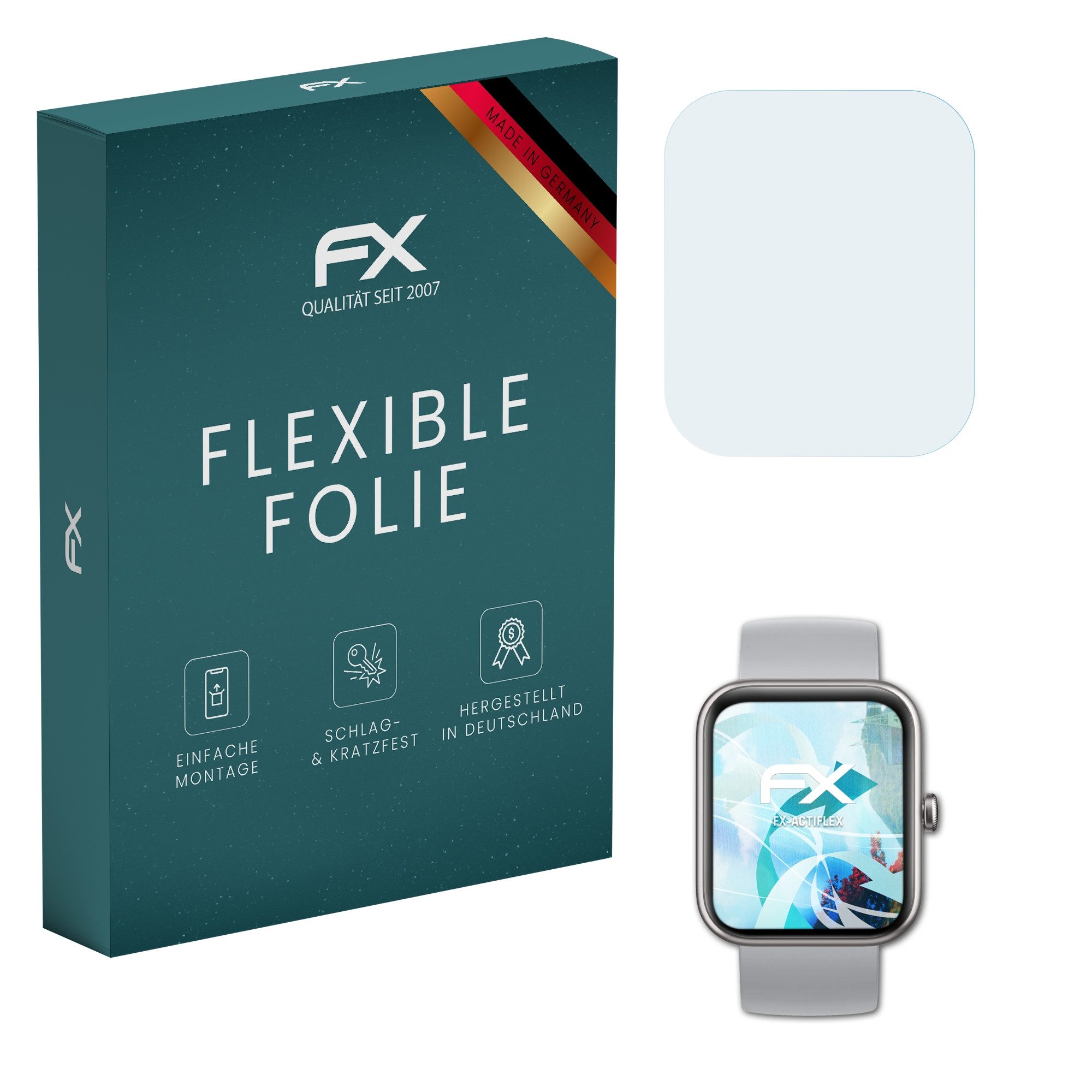 atFoliX Schutzfolie Displayschutzfolie für Letscom ID206, (3 Folien), Ultraklar und flexibel