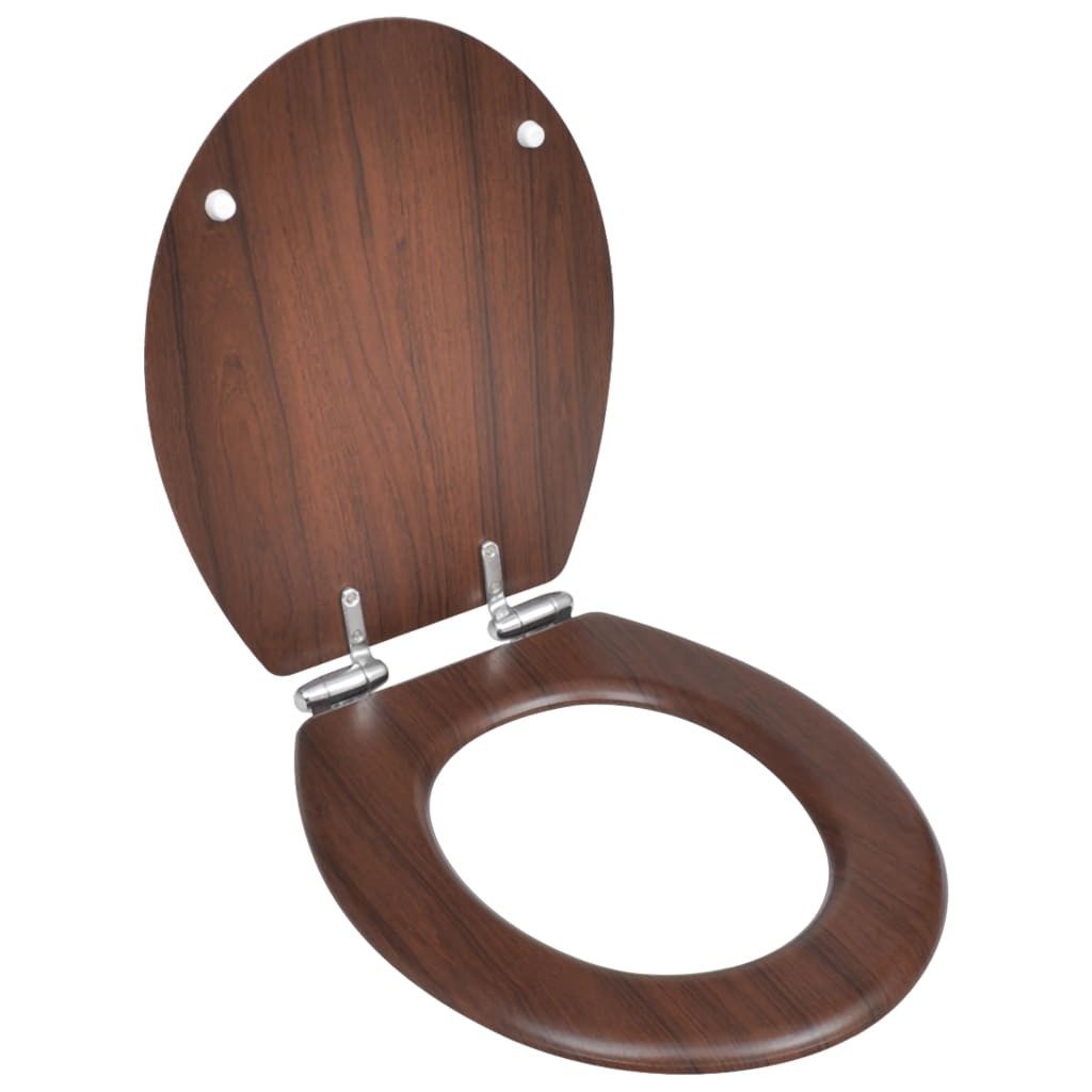 vidaXL WC-Sitz Toilettensitz MDF Deckel mit günstig online kaufen