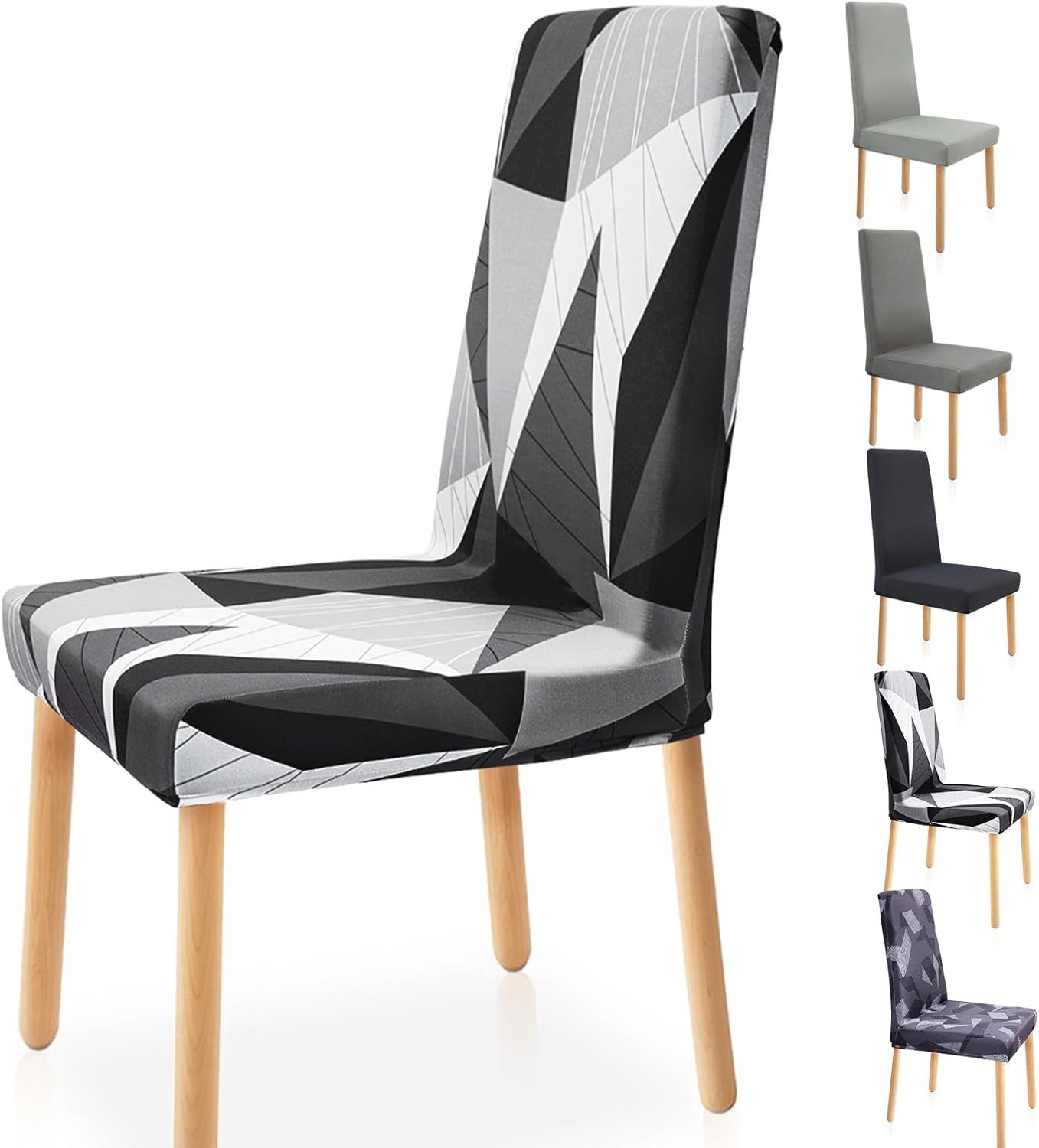 Coonoor Stuhlhusse Stretch Stuhlbezug,Graffiti Modernes Muster Waschbar Stu günstig online kaufen