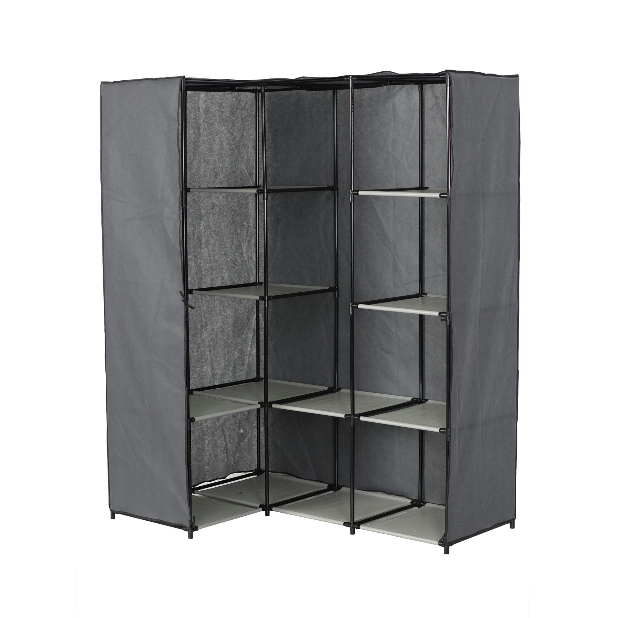 HTI-Living Stoffschrank Eckregal Lena (Stück, 1-St., 1 Stoffschrank) Eckkleiderschrank