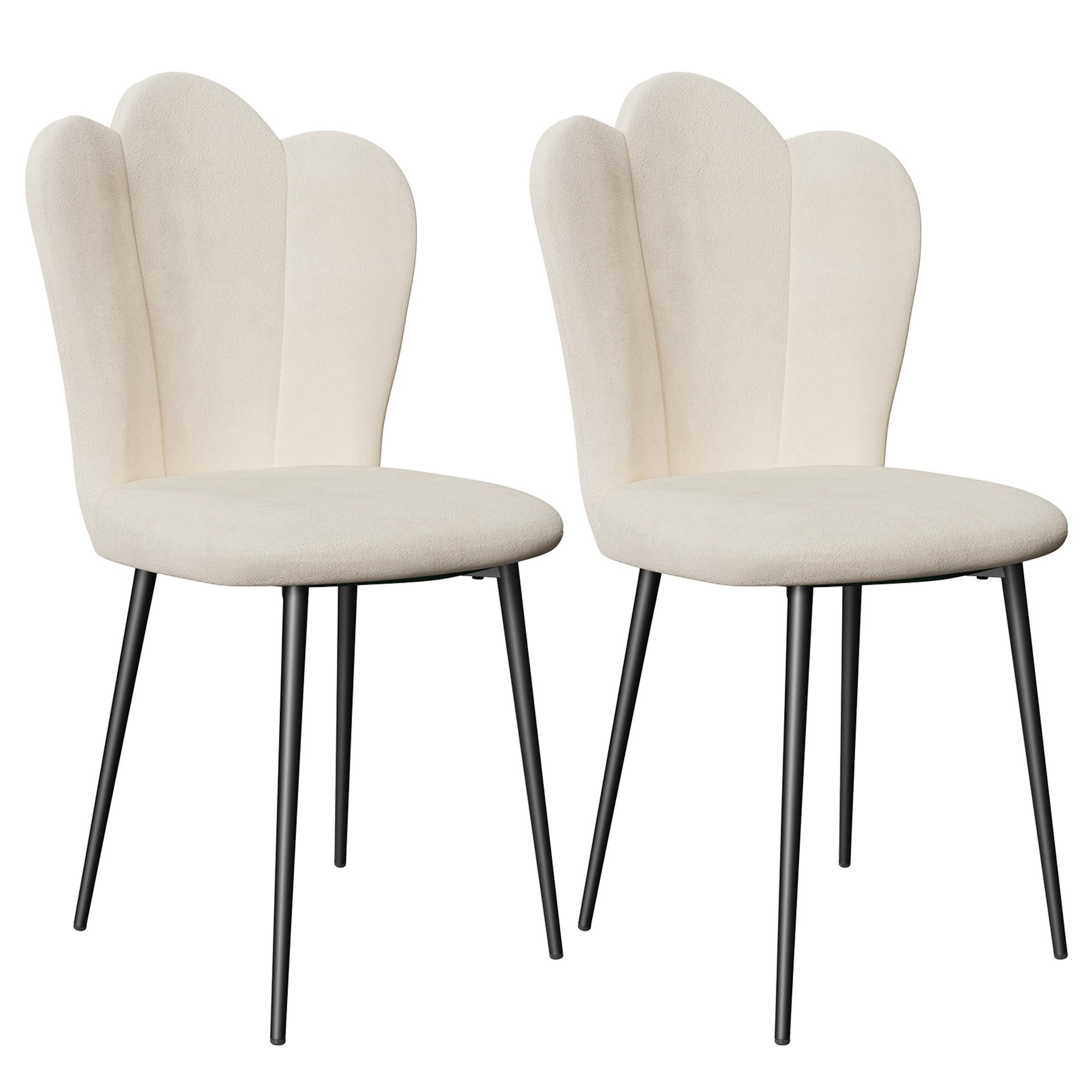 Esszimmerstuhl Polsterstuhl - Wohnzimmerstuhl - Sitzfläche aus Samt - Elegant