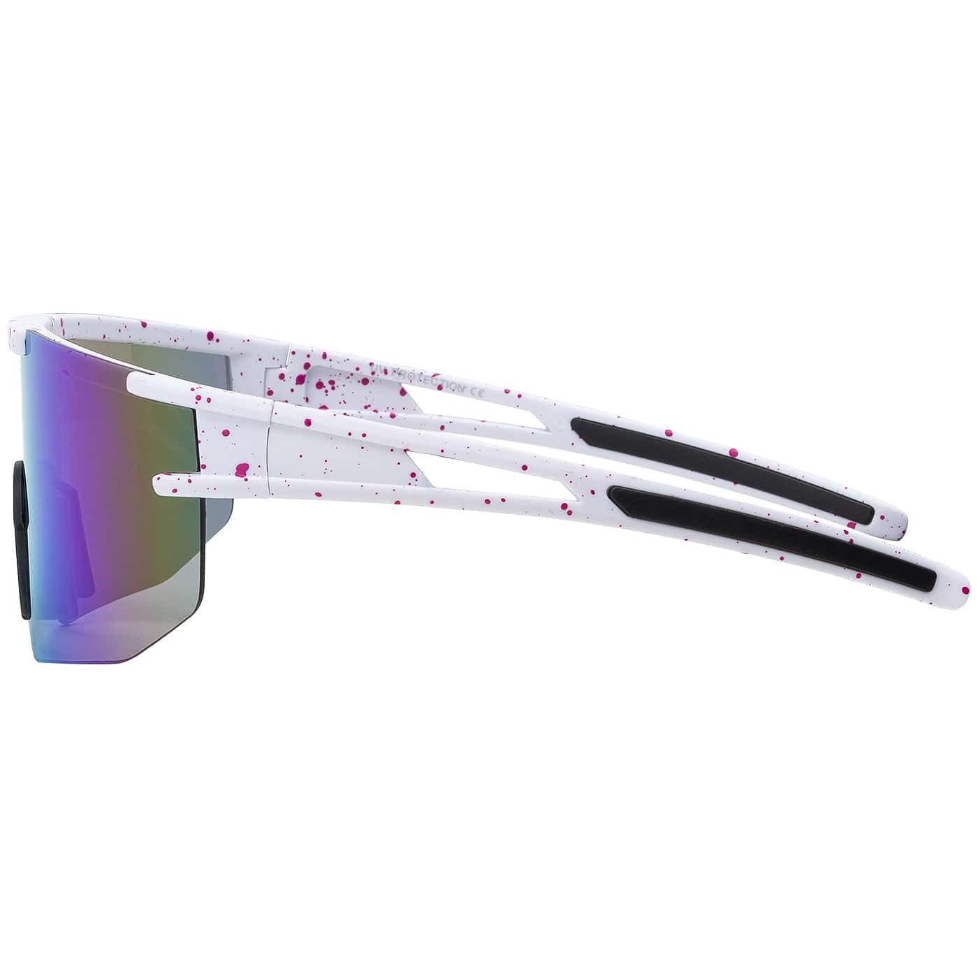 BEZLIT Eyewear Pilotenbrille Unisex Sonnenbrille Sportlich verspiegelt (1-St) mit schwarzen Linsen, Rot/Gelb, Blau und Blau Lila