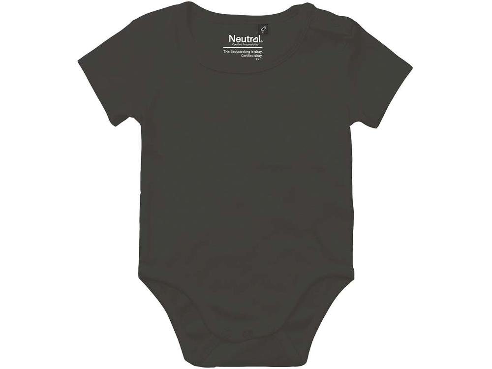Bio-Baby-Kurzarmbody Sweatshirt Metalldruckknöpfe Neutral Neutral mit
