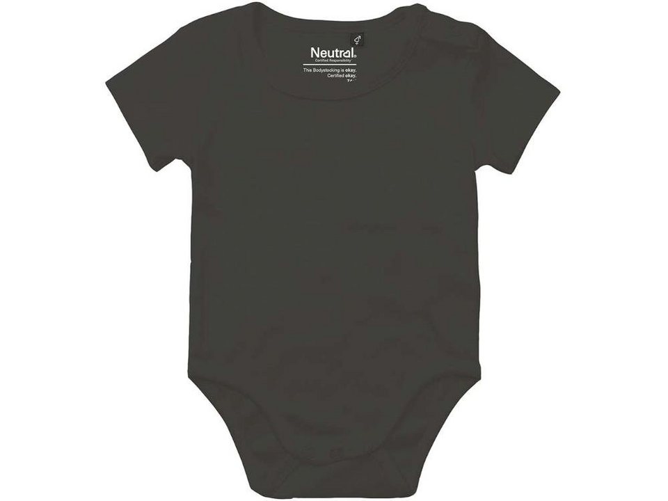 Neutral Sweatshirt Neutral Bio-Baby-Kurzarmbody mit Metalldruckknöpfe