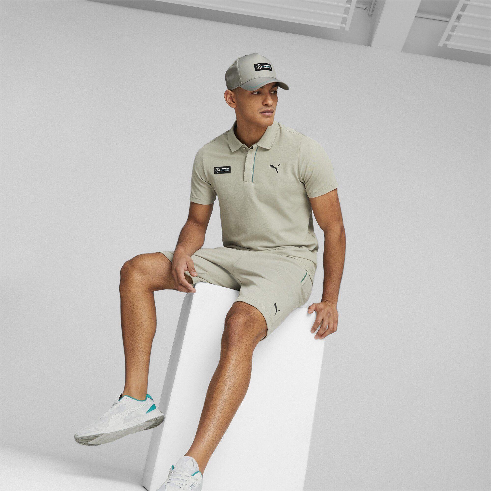 Beige Mercedes-AMG Tree Flex Cap Petronas Herren PUMA Birch Cap Motorsport