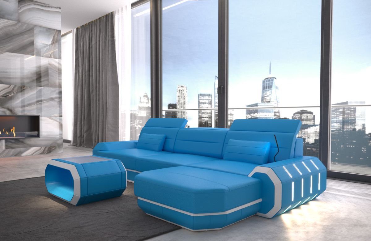 Sofa Dreams Ecksofa Sofa Ledersofa Roma L Form Leder Sofa Ledercouch, Couch günstig online kaufen