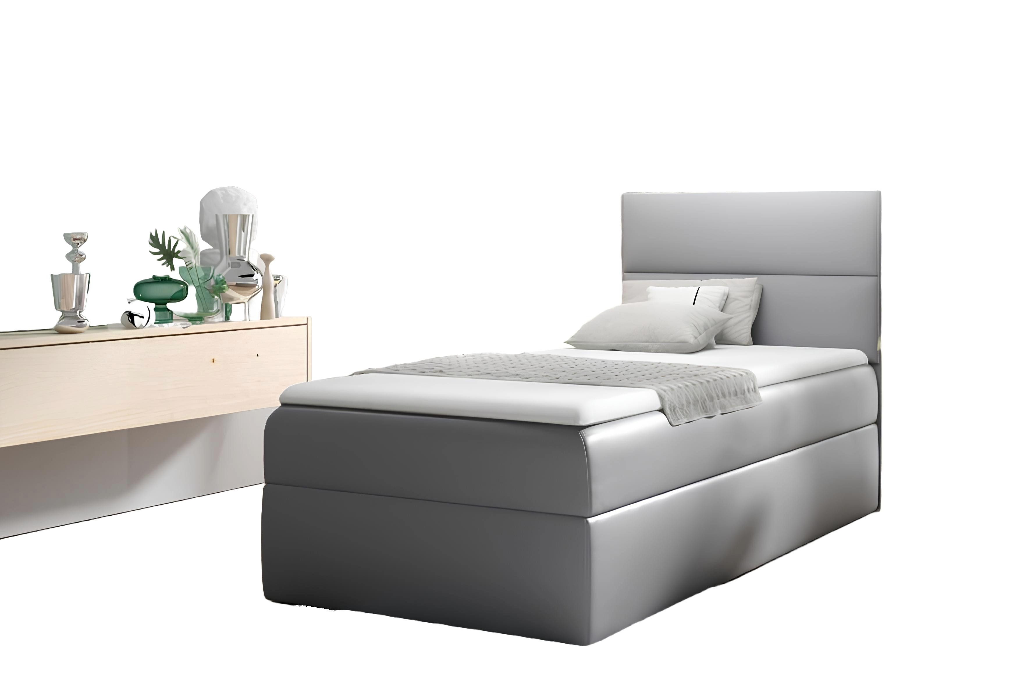 Xlmoebel Einzelbett Jugendbett mit 90 cm Breite für das moderne Schlafzimmer im Hotel (1-tlg., Bett), Hergestellt in Europa
