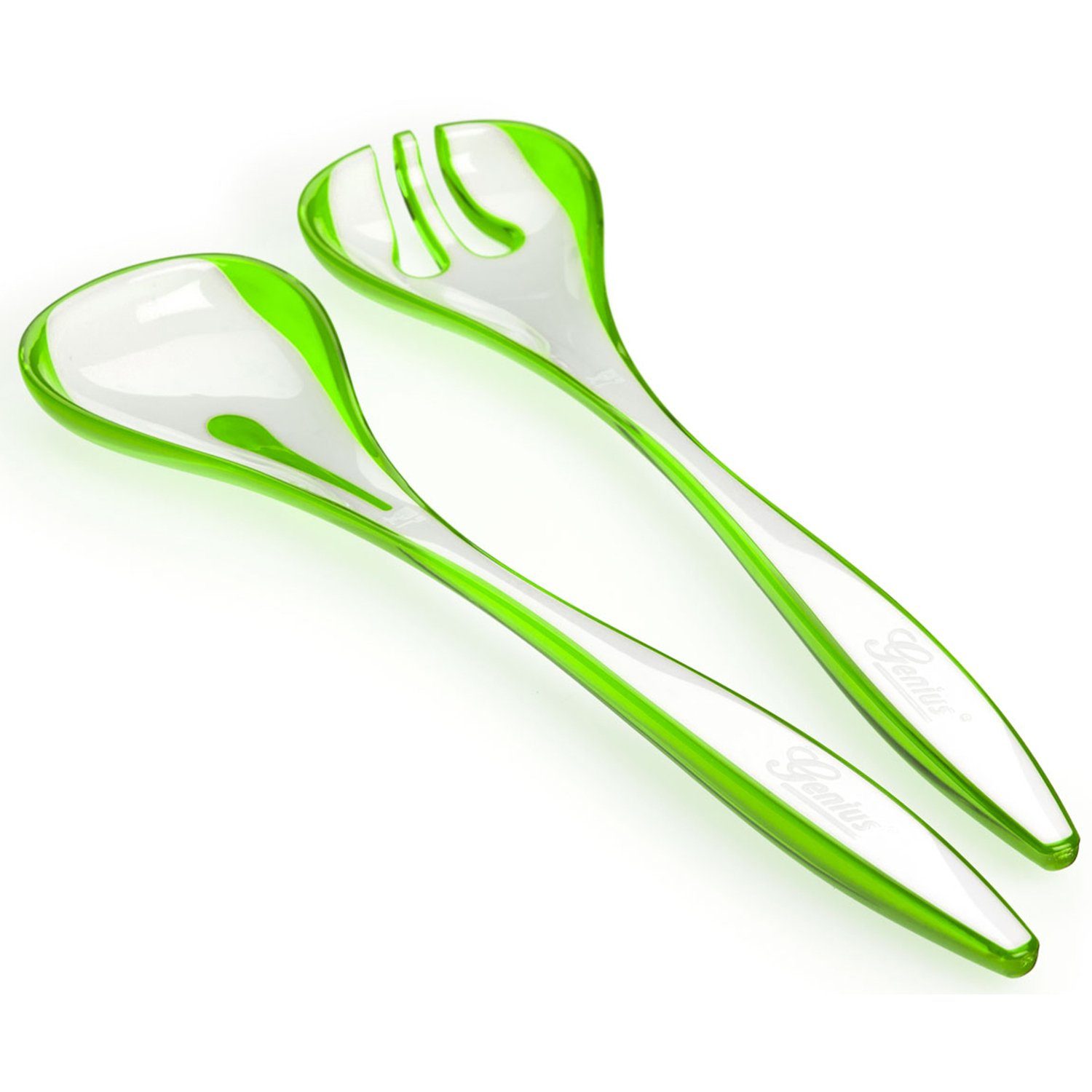 Genius Salatbesteck Farbauswahl Genius Salatbesteck Salat Besteck Salatlöffel Salatzange (Set bestehend aus einem Salatlöffel und einer Salatgabel)